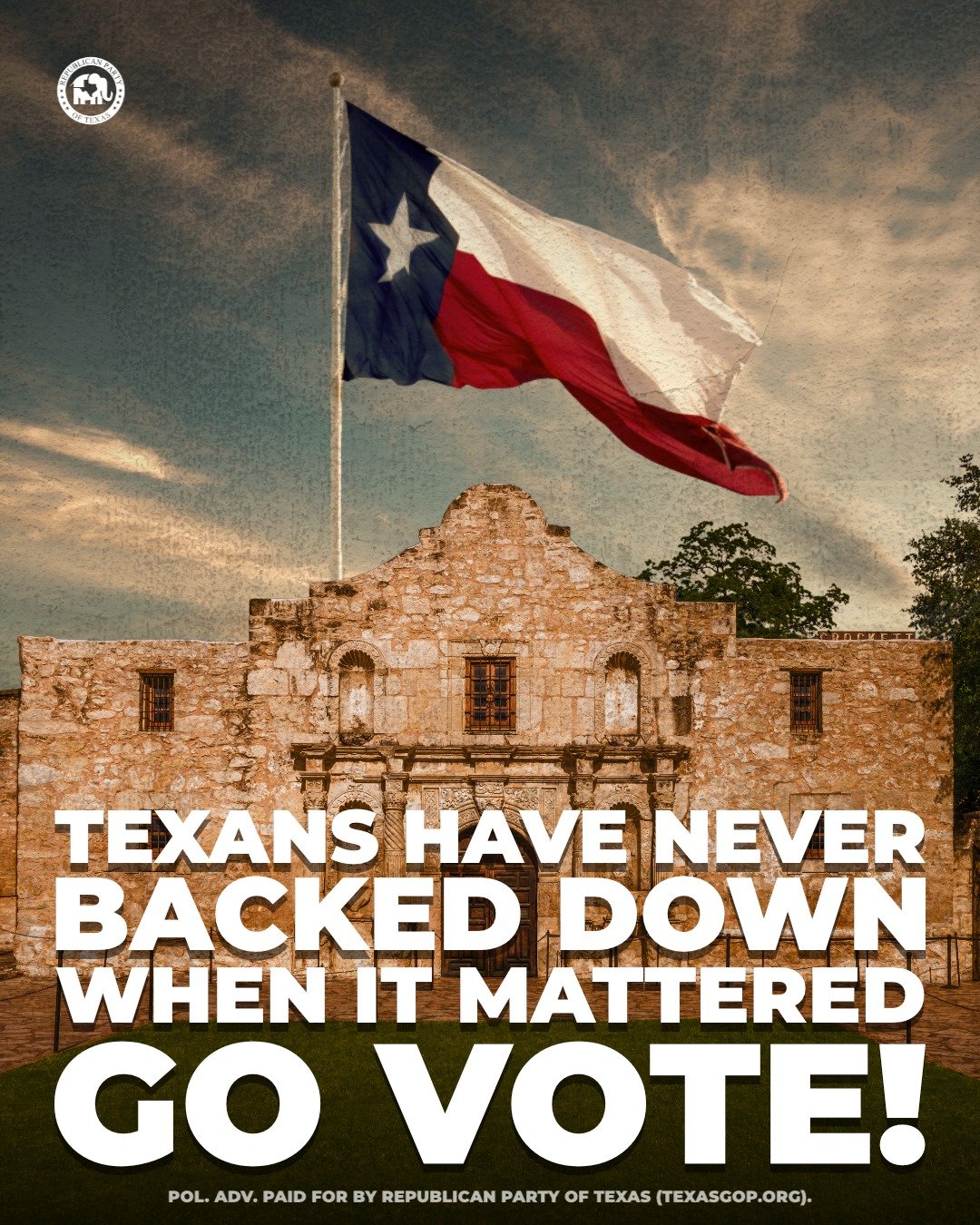 Every generation of Texans has carried the responsibility forward. Voting is how we protect the legacy they left in our hands - and early voting is how we get it done. Last day of early voting is February 27th!