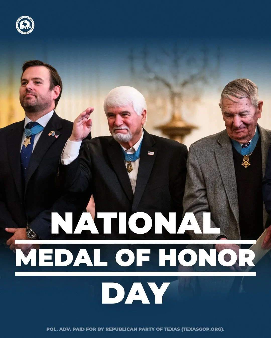 Today, we honor those who have received the Medal of Honor - our nation's highest recognition of valor.

These are individuals who didn't hesitate when it mattered most. They stepped forward, knowing the cost, and chose duty, courage, and sacrifice.
