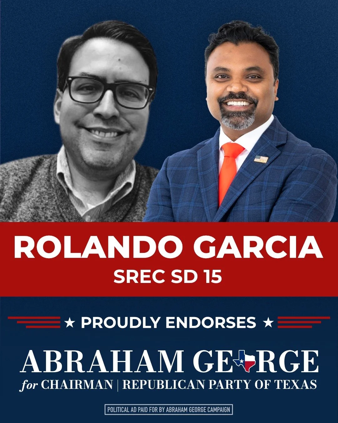 Strong organizations are shaped by people who show up, stay engaged, and do the work.

As an SREC Member for SD 15, Rolando Garcia has been part of that effort - helping strengthen our party from the grassroots up, and he&rsquo;s supporting me to con
