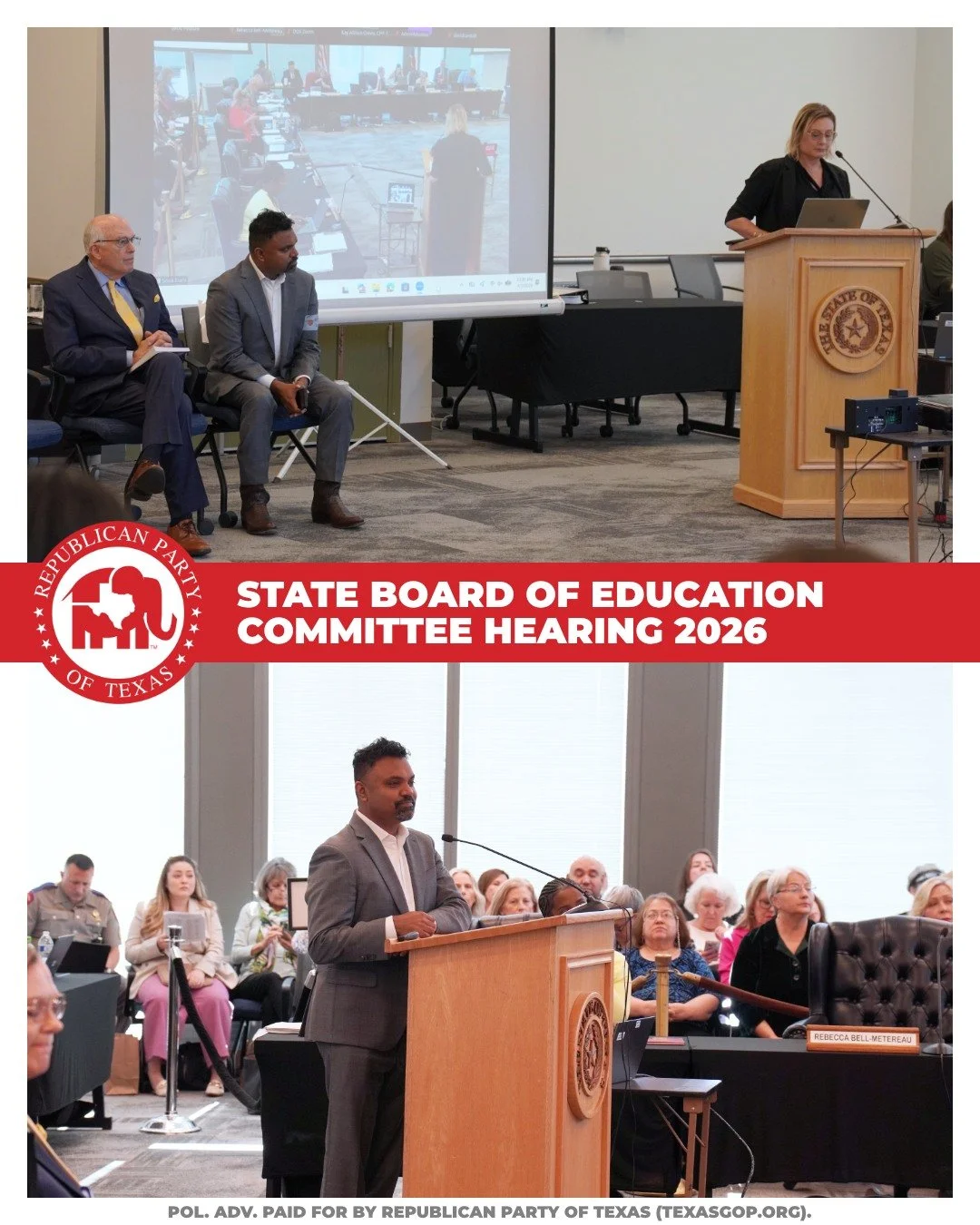 Texans are concerned, and they have every reason to be. 

What&rsquo;s happening in the TEKS discussions isn&rsquo;t routine - it&rsquo;s an attempt to reshape how our children understand America, Texas, and the values that built both.

Today, I spok