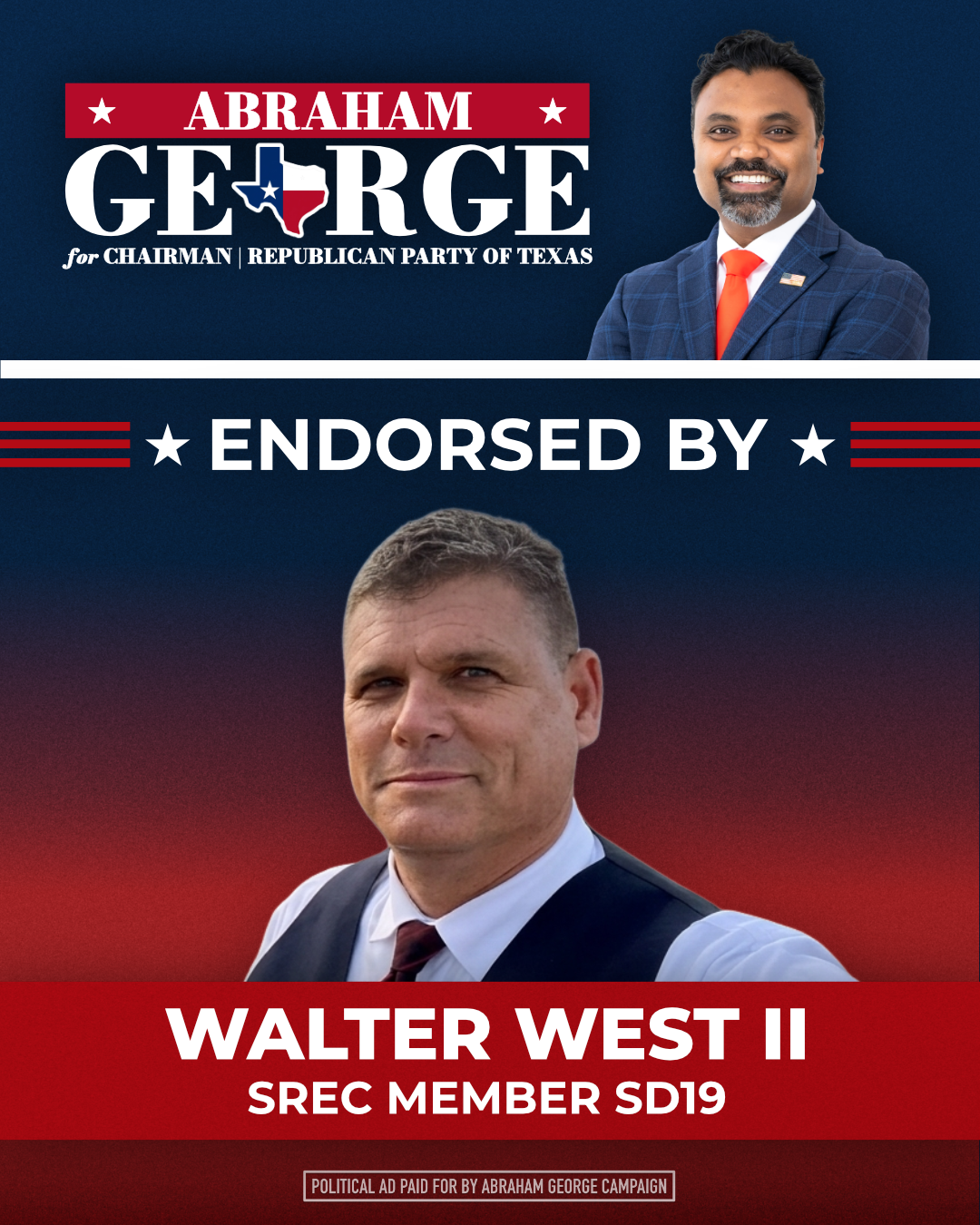 Walter West II SREC SD19 Chairman Endorsements.png