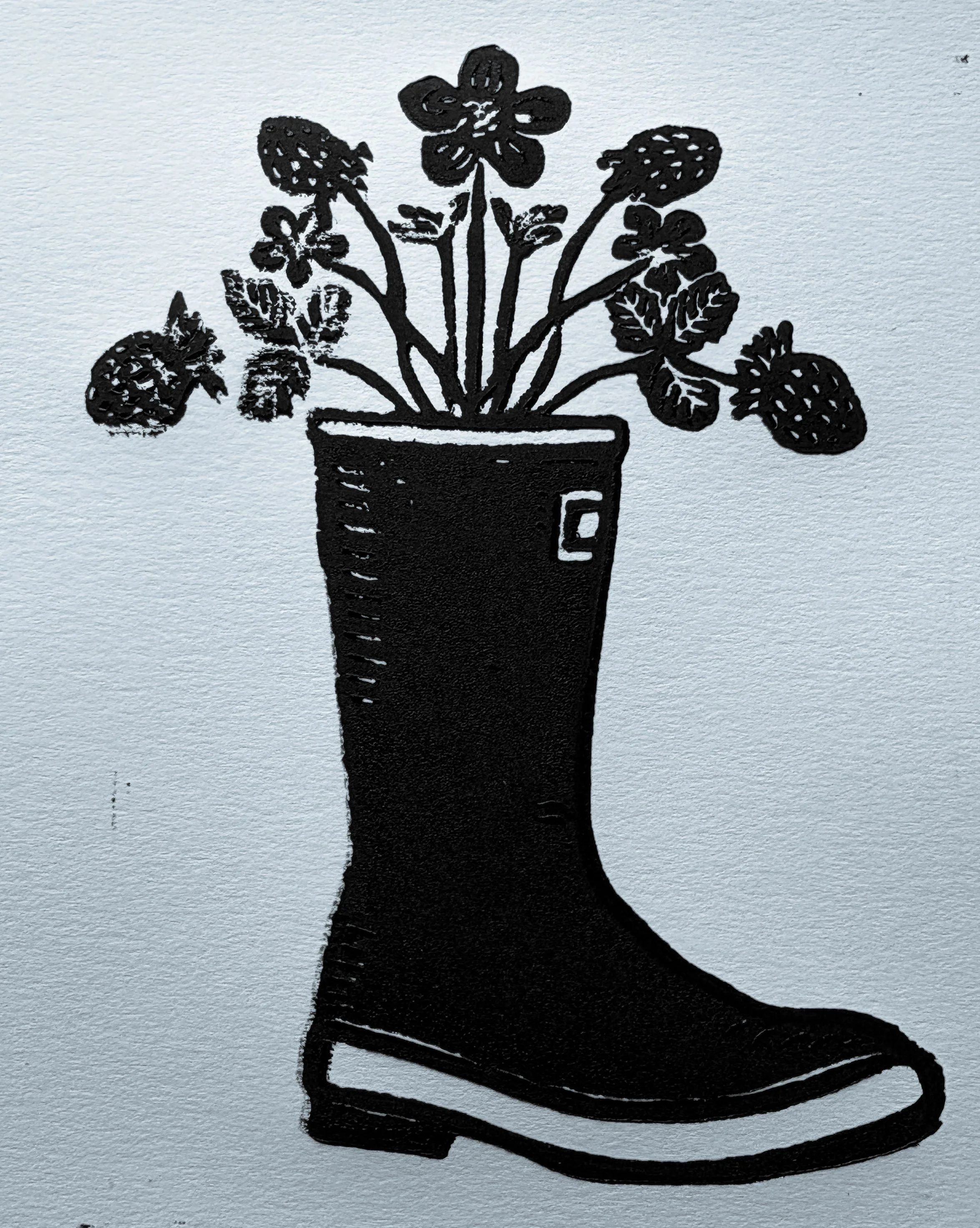 Strawberry Boots - $10