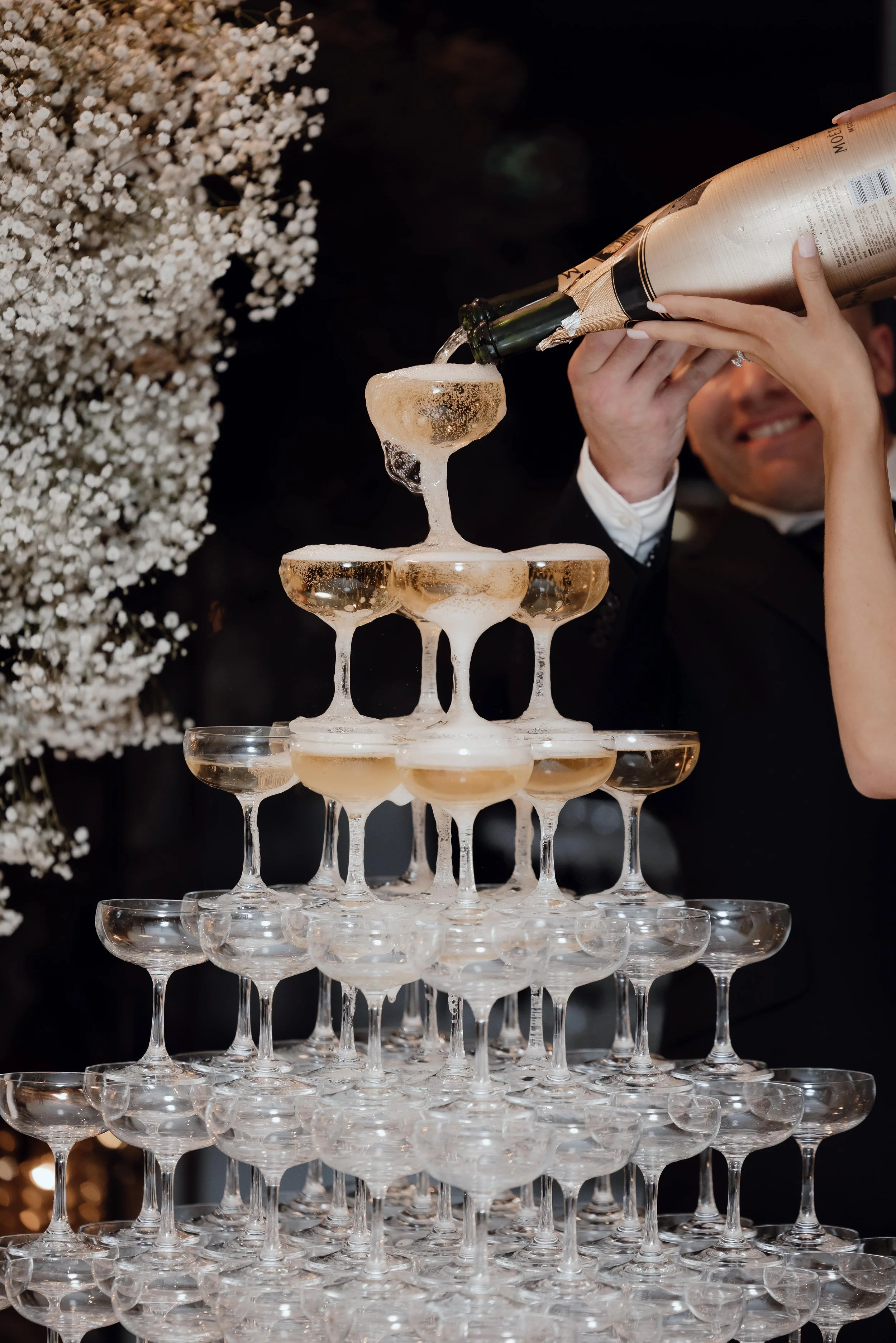 Champagne tower