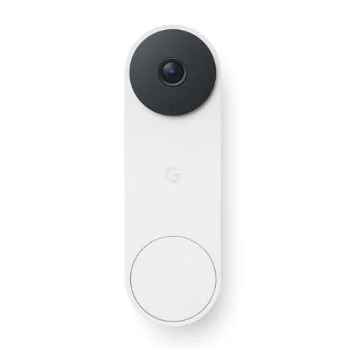 Google Nest Video Doorbell, Wired, 3rd Gen, Snow (GA09967-US)