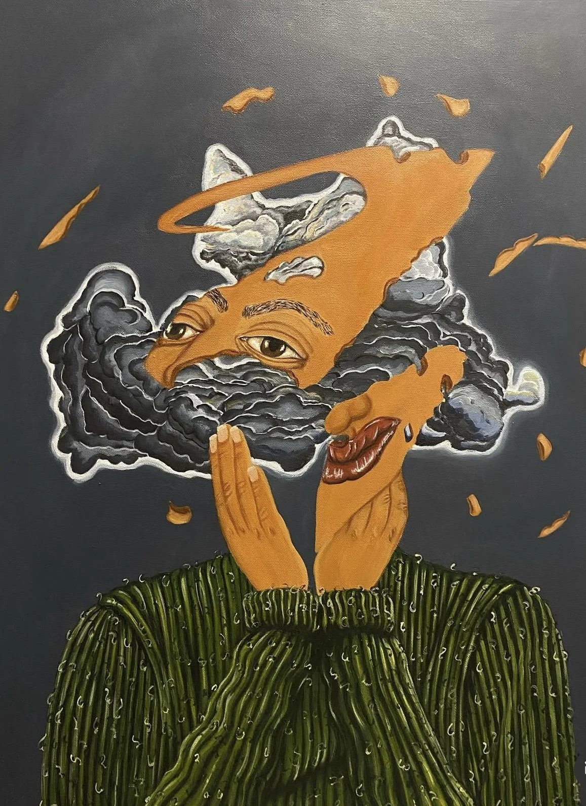 "Clouded Thoughts"
22"x28"
Acrylic on Canvas