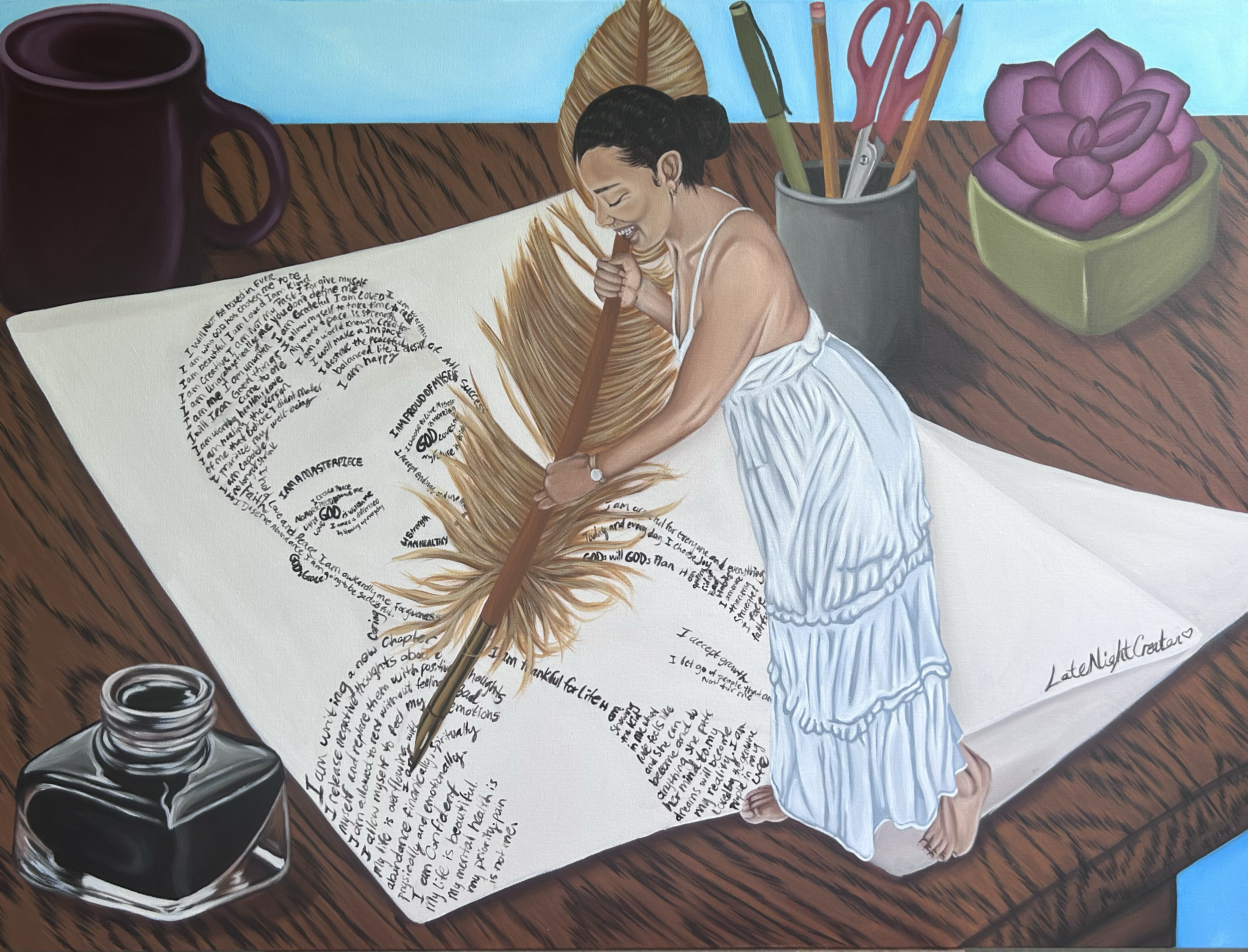 "Rewriting the Narrative"
Acrylic on Canvas
30"x40"