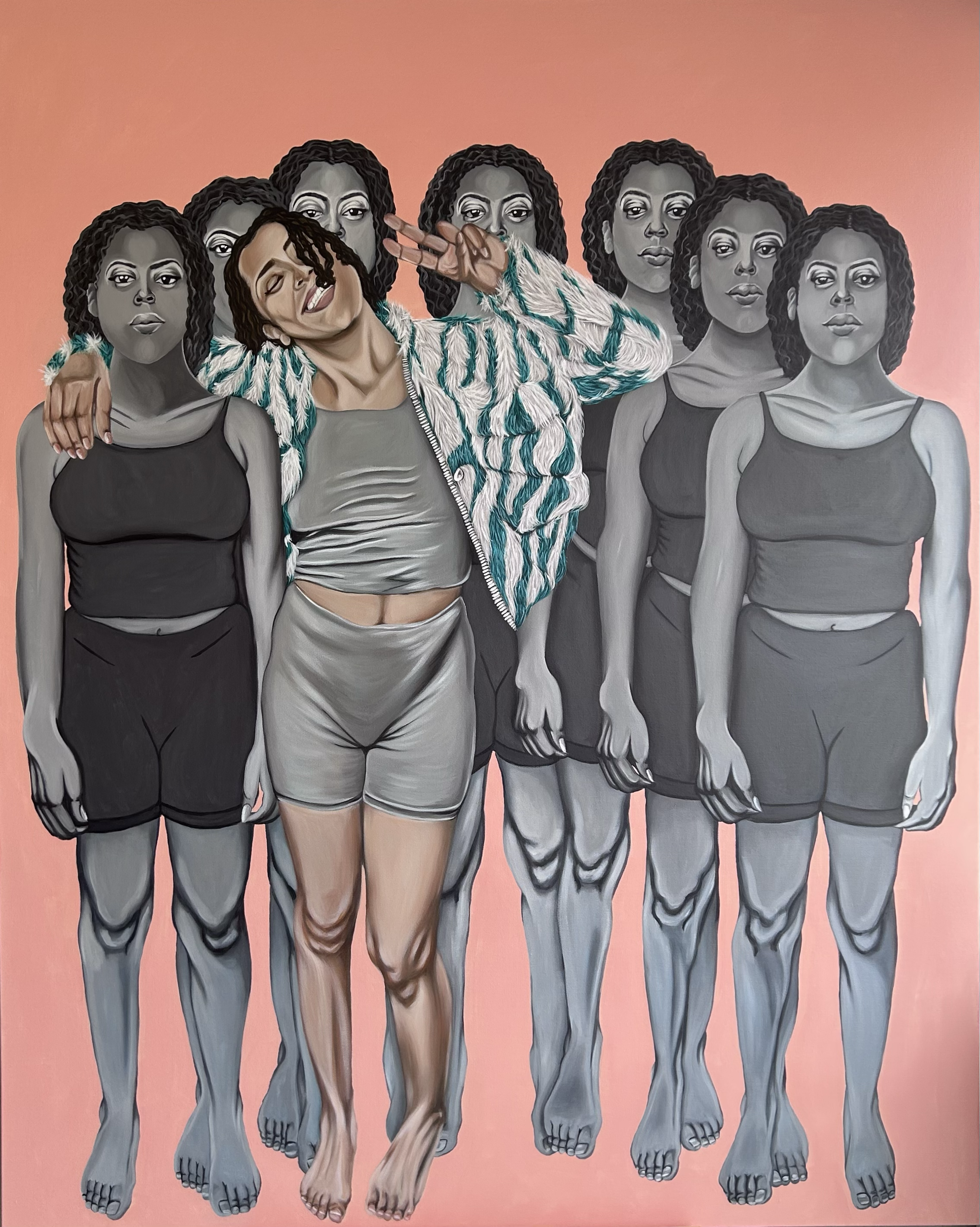 "Refuse to blend"
Acrylic on Canvas
48"x60"