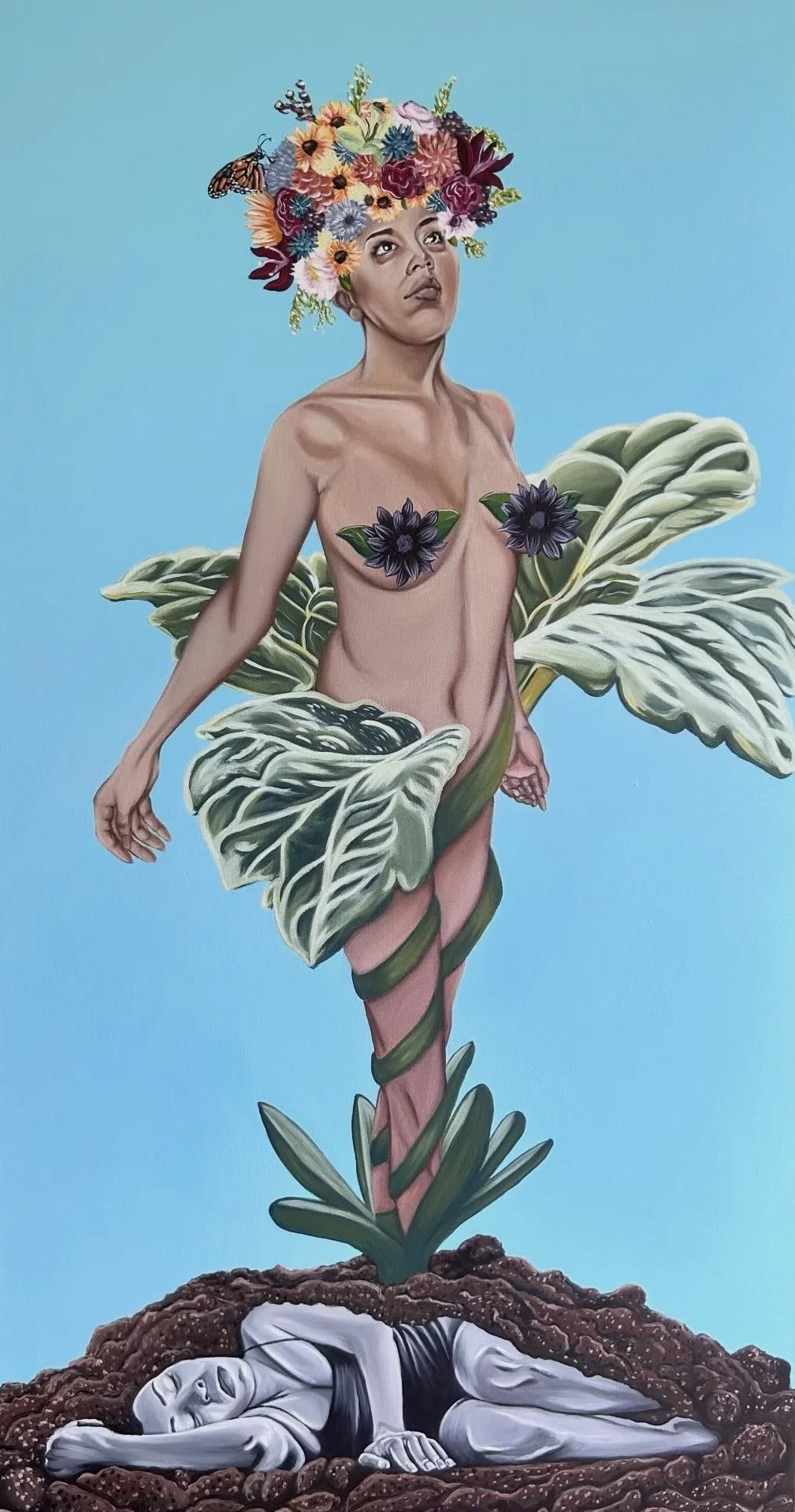 "The Garden of Rebirth"
Acrylic on Canvas
24"x48"