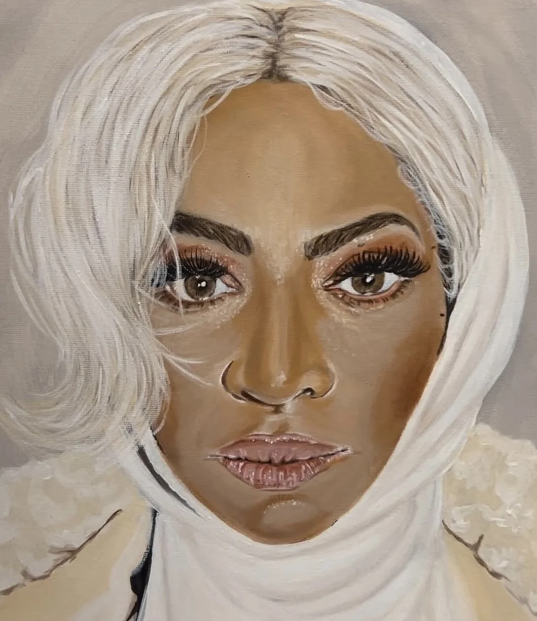 "Beyon-ice"
12"x12"
Acrylic on Canvas