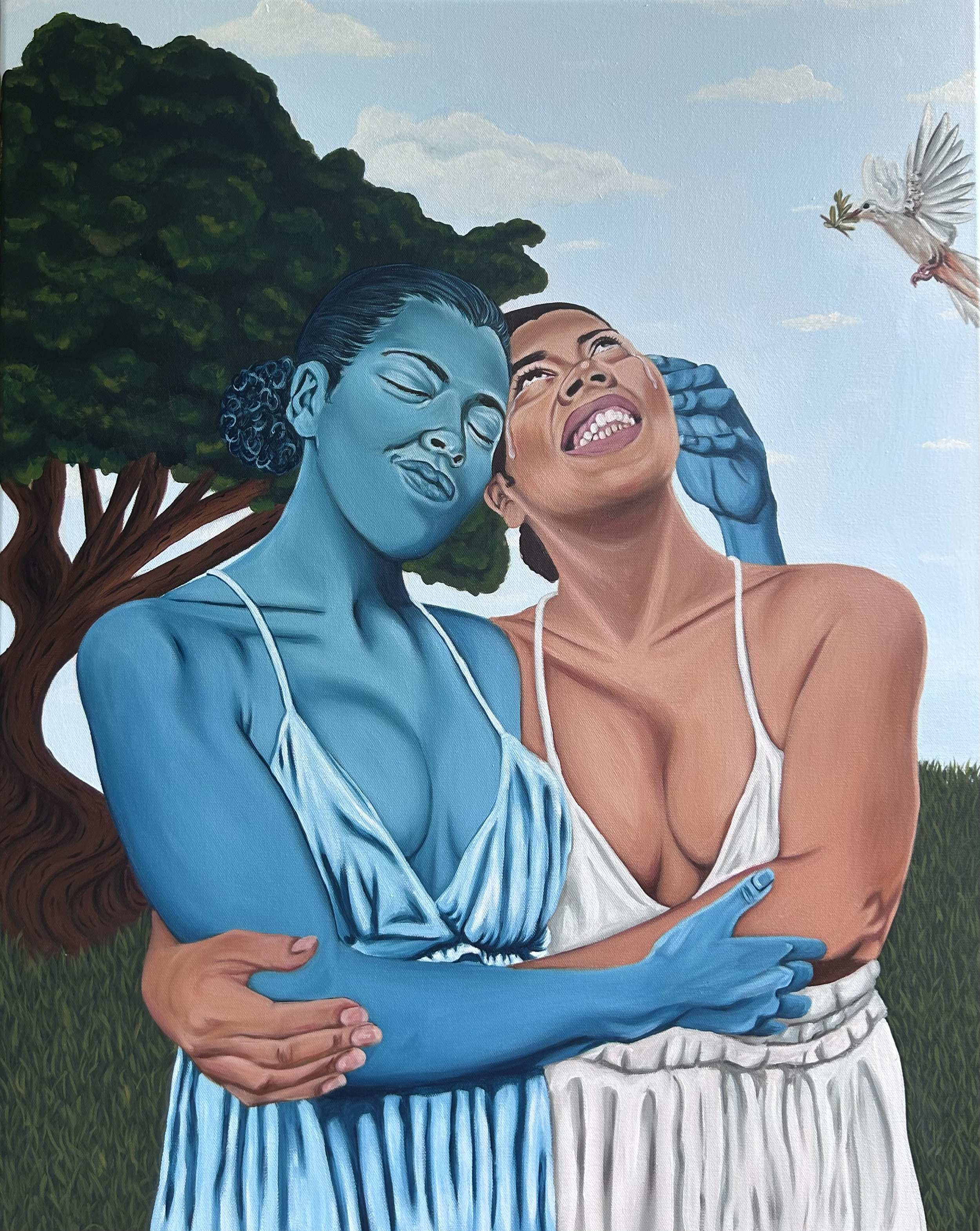 "The Embrace of Becoming Whole"
Acrylic on Canvas
24"x30"