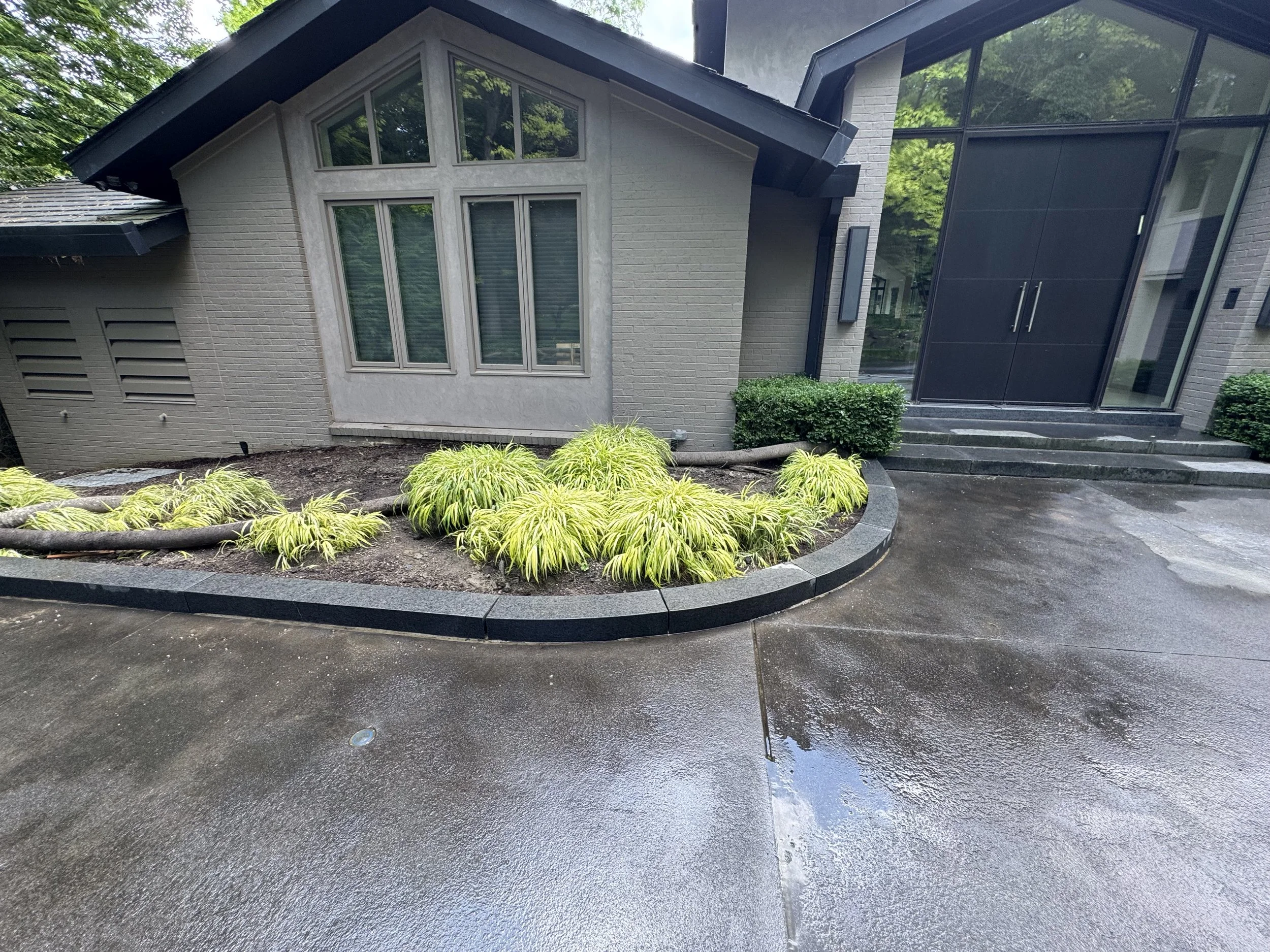 Curved radius granite