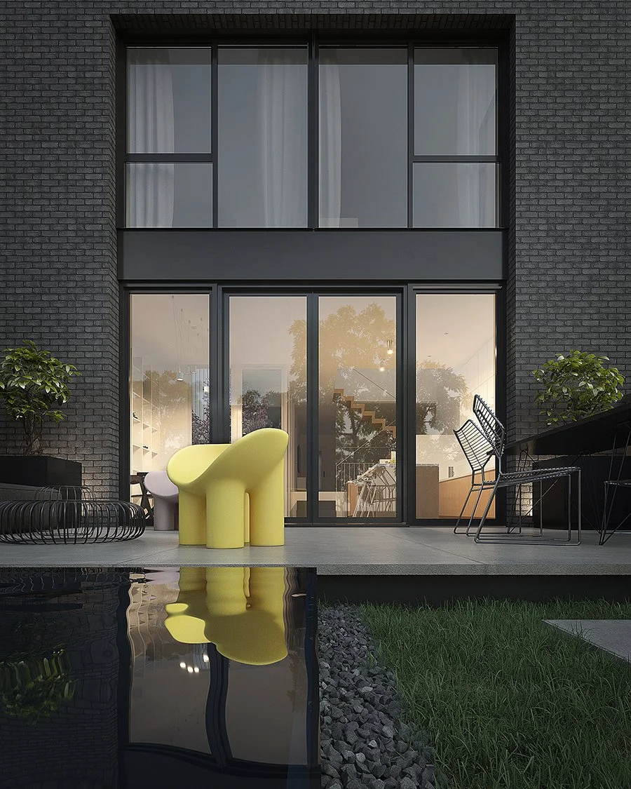 Une image de la maison flottante.