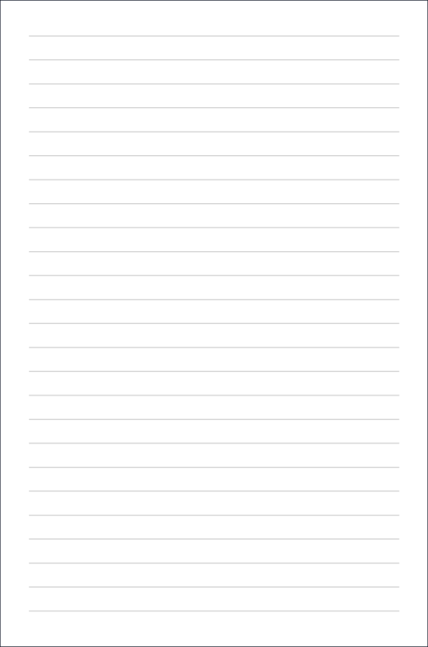 A sheet of lined notebook paper with blue horizontal lines and a margin on the left side, no writing or markings.