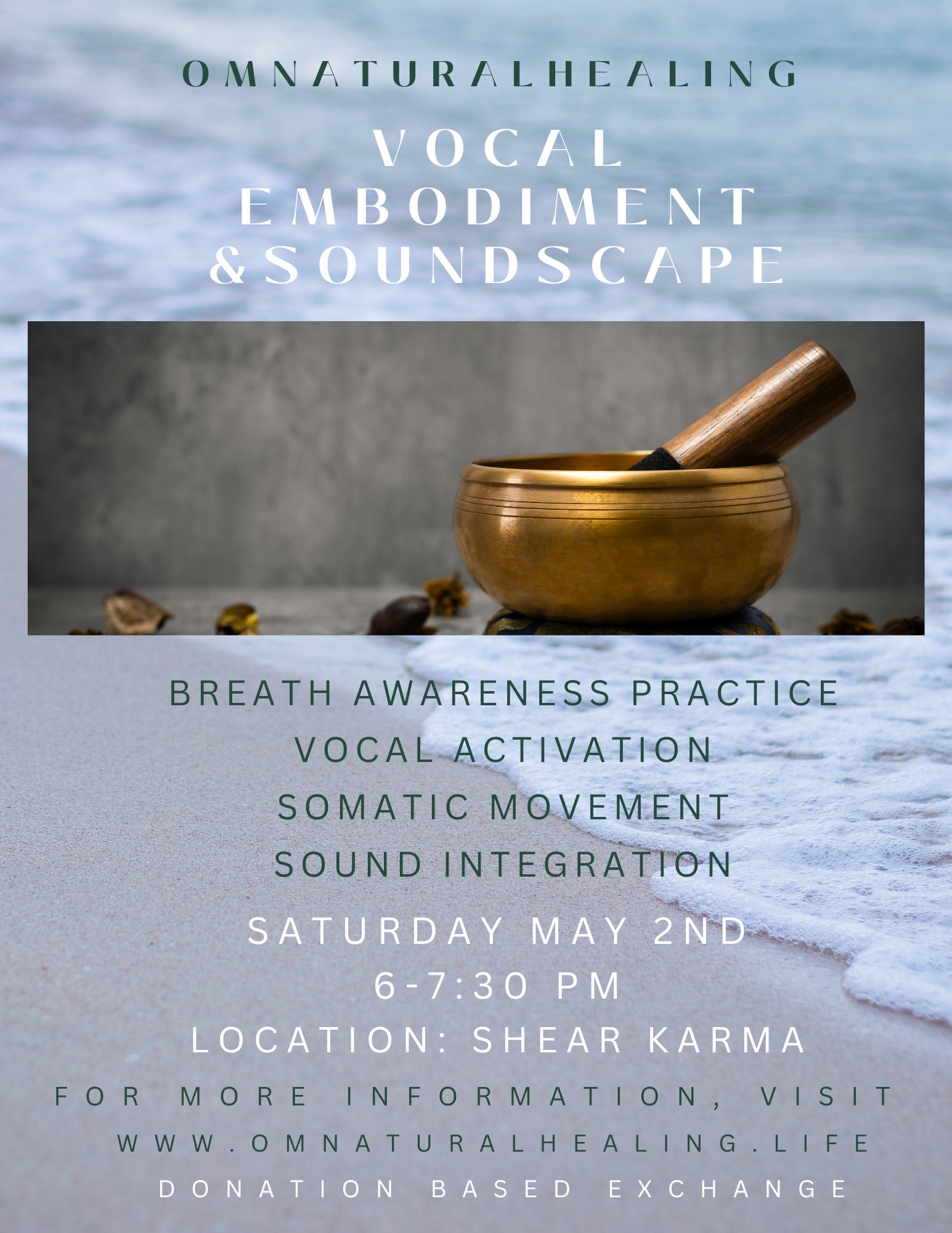 Vocal Embodiment & Soundscape | May 2nd 6-7:30 pm