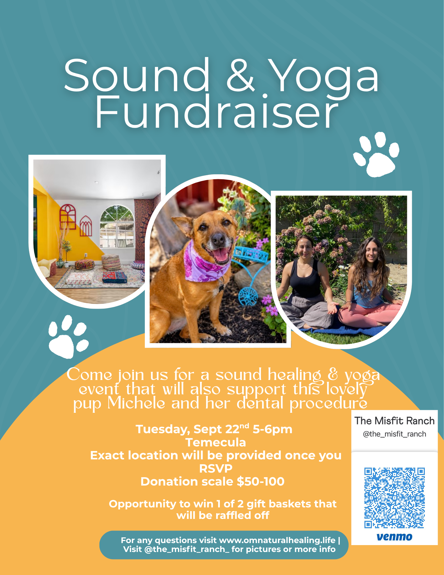 Sound & Yoga Fundraiser | Tuesday, September 22nd 5-6pm