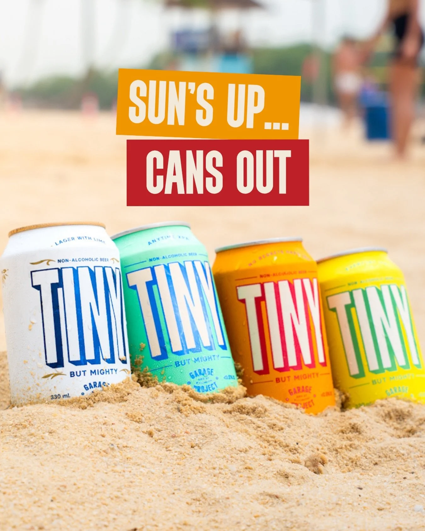 Beach days, pool dips, picnic hangs - whatever your pace looks like, TINY keeps up.

All the flavour, none of the slowdown.

#TINYButMighty #TINYBeer #SunsUpCansOut #MindfulDrinking