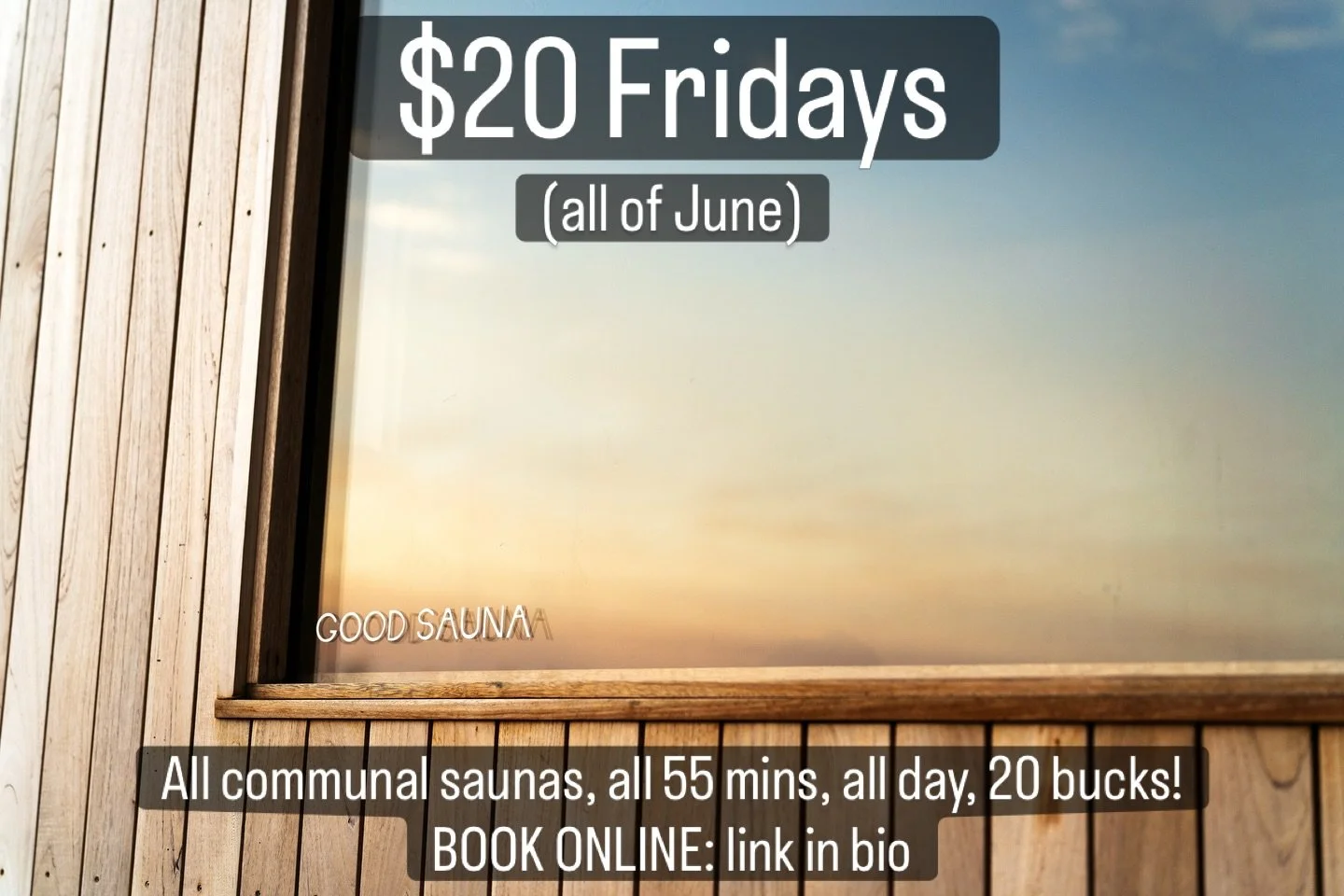 It&rsquo;s our mission to share good.
&bull;
At $20 there&rsquo;s no excuses, so do yourself a solid a get your sweat on!
&bull;
#sauna 
#wellness 
#southcoast
#bermagui