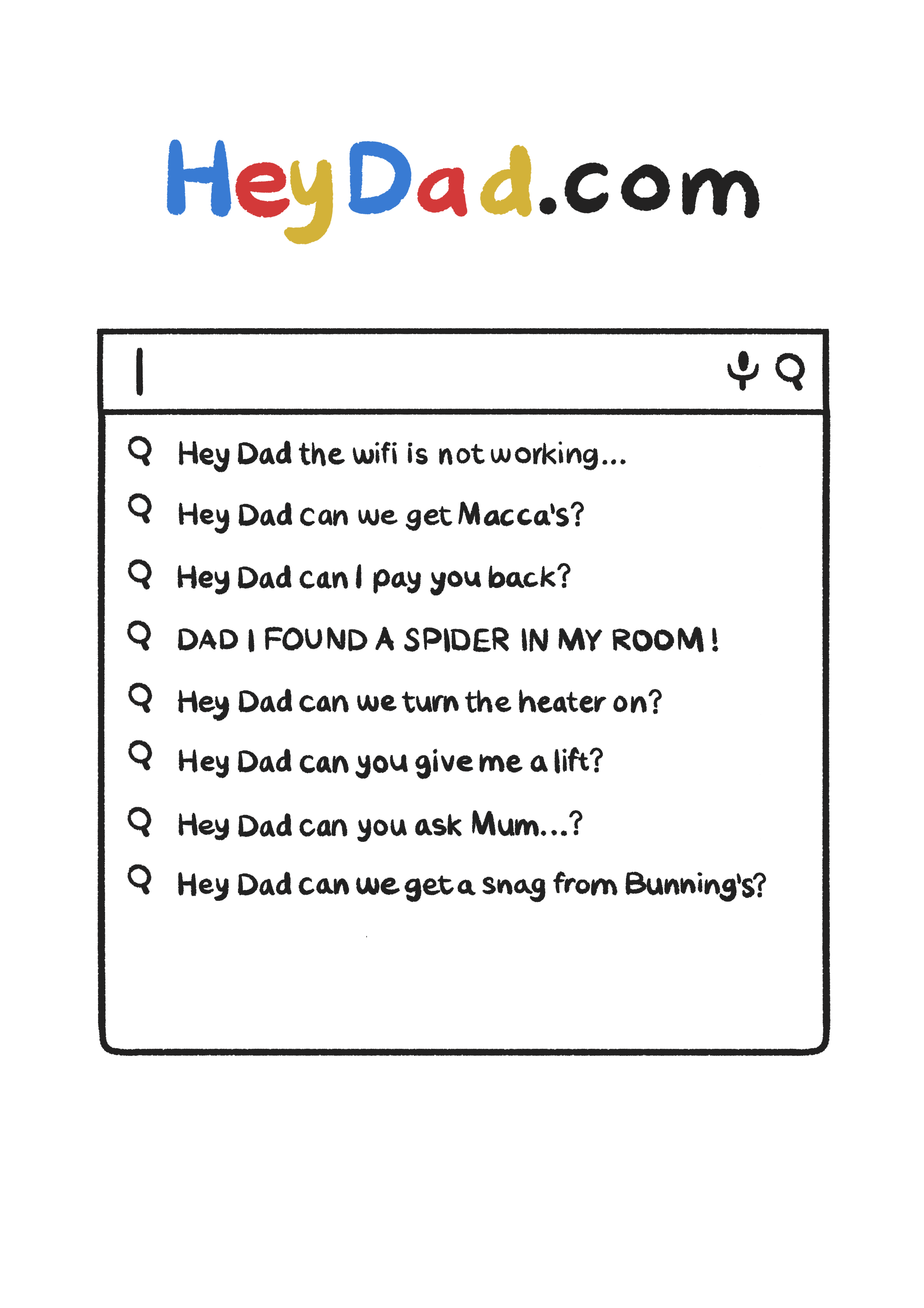 No Internet? Ask Dad (Father's Day)