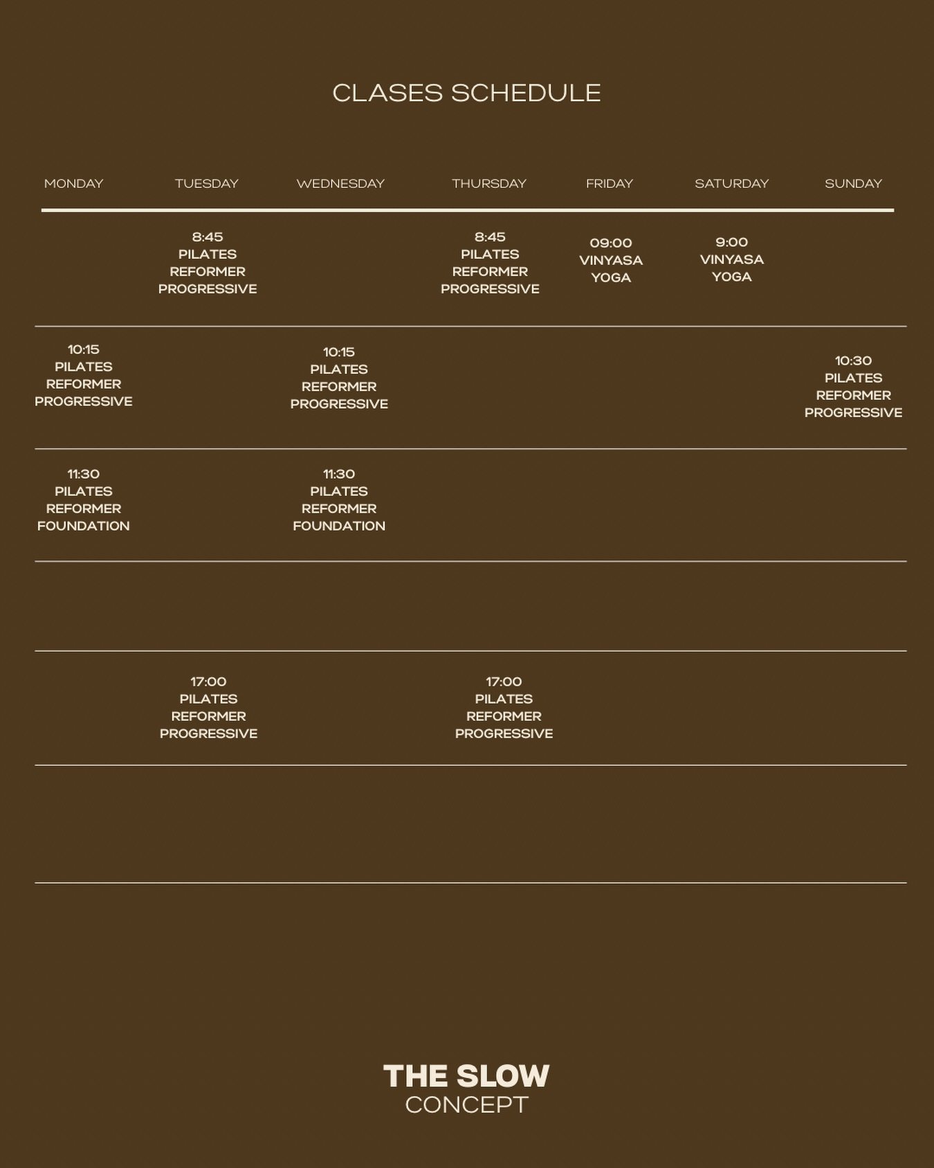 JUNE SCHEDULE ☼

As the island begins to slow into summer, we&rsquo;re gently adapting our timetable for the month of June.

You&rsquo;ll notice a few changes to some class times as we move into a lighter schedule during the holiday season. The essen