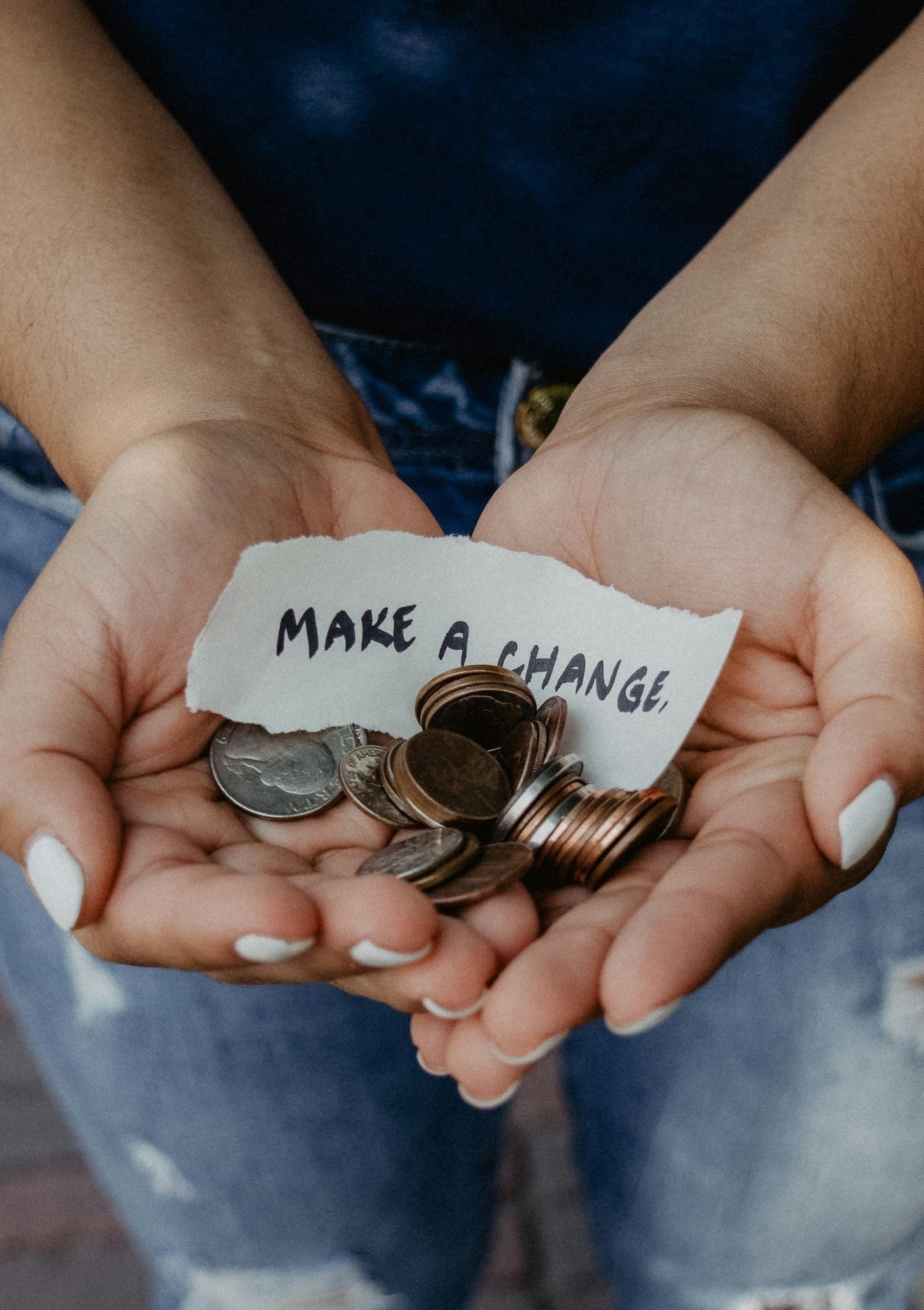 Community being benefitted by organizations work and people kind donations