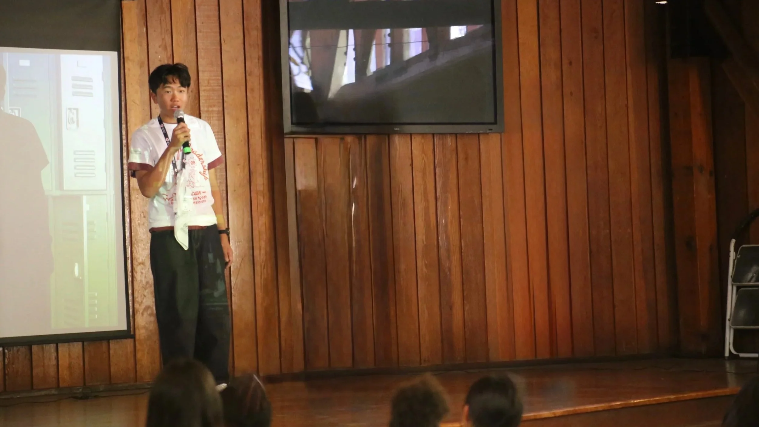 Co-founder Peter Lee at the Red Cross resource fair where ESI began