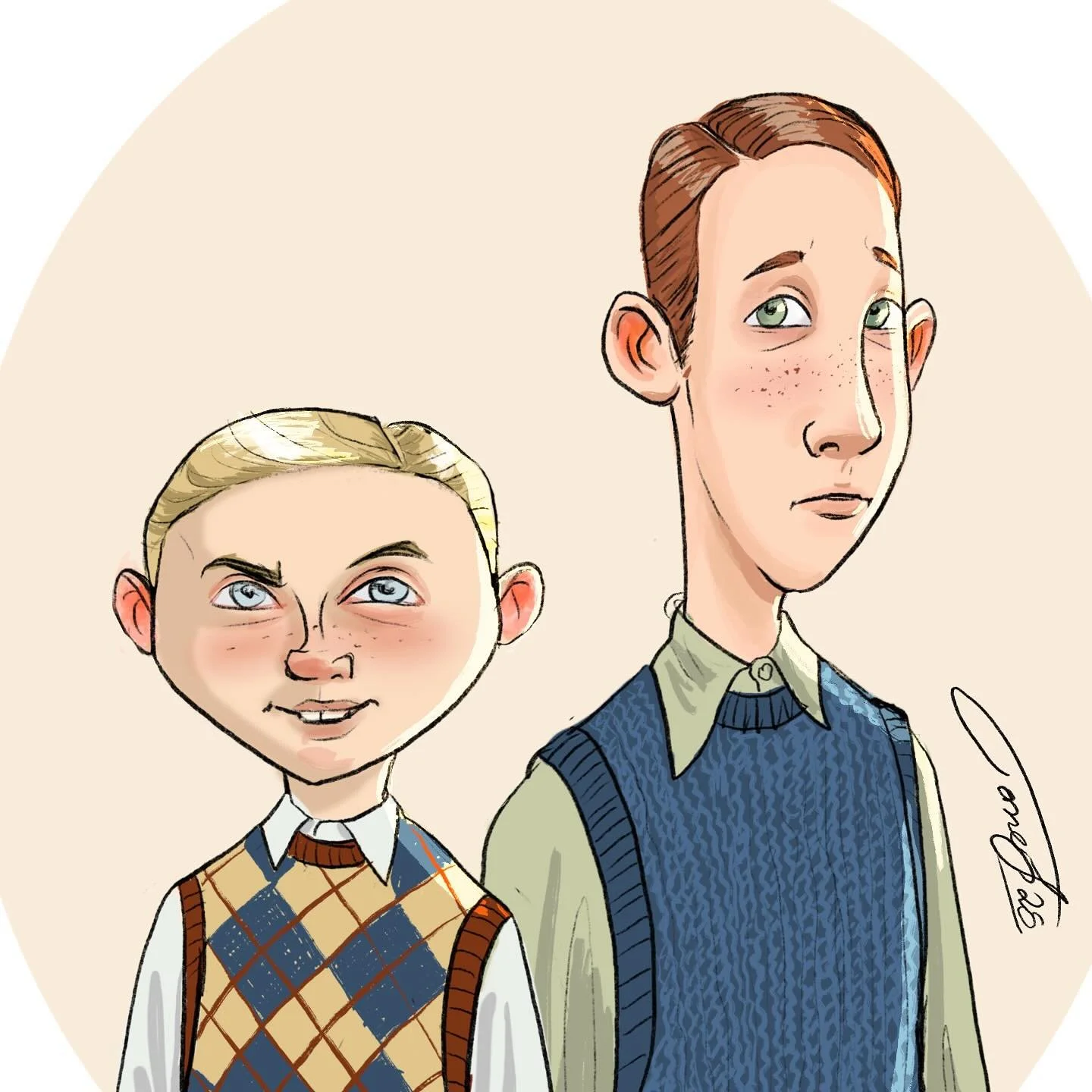 Boys! #characterillustration #illustration #1950 #boys #characterart