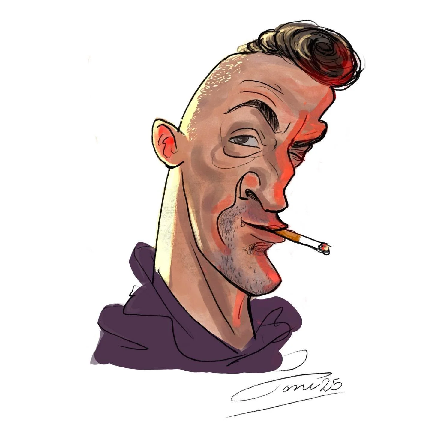 A little portrait of poet and writer Keith Lohse😁 
@quatschboi #keithlohse #writer