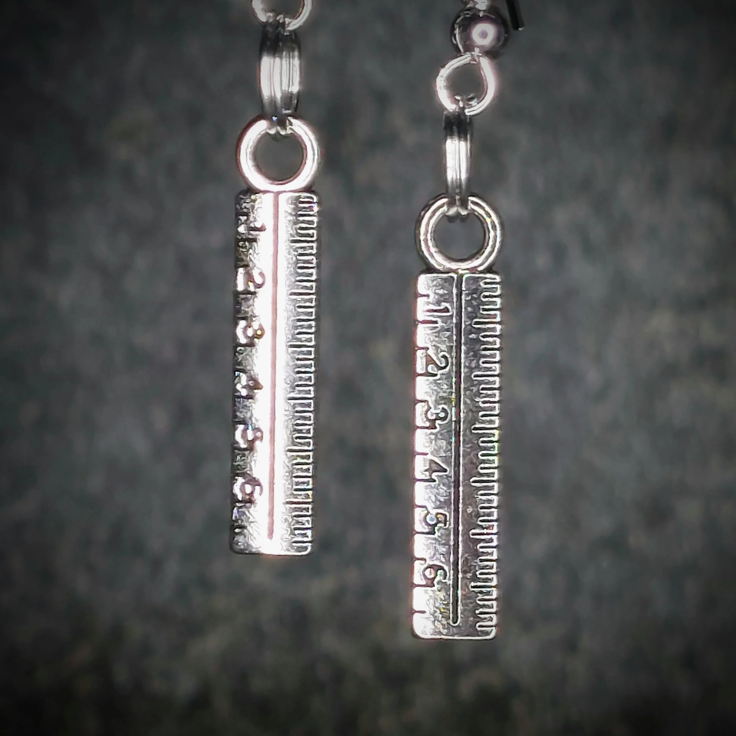 Maths Tibetan Silver Earrings