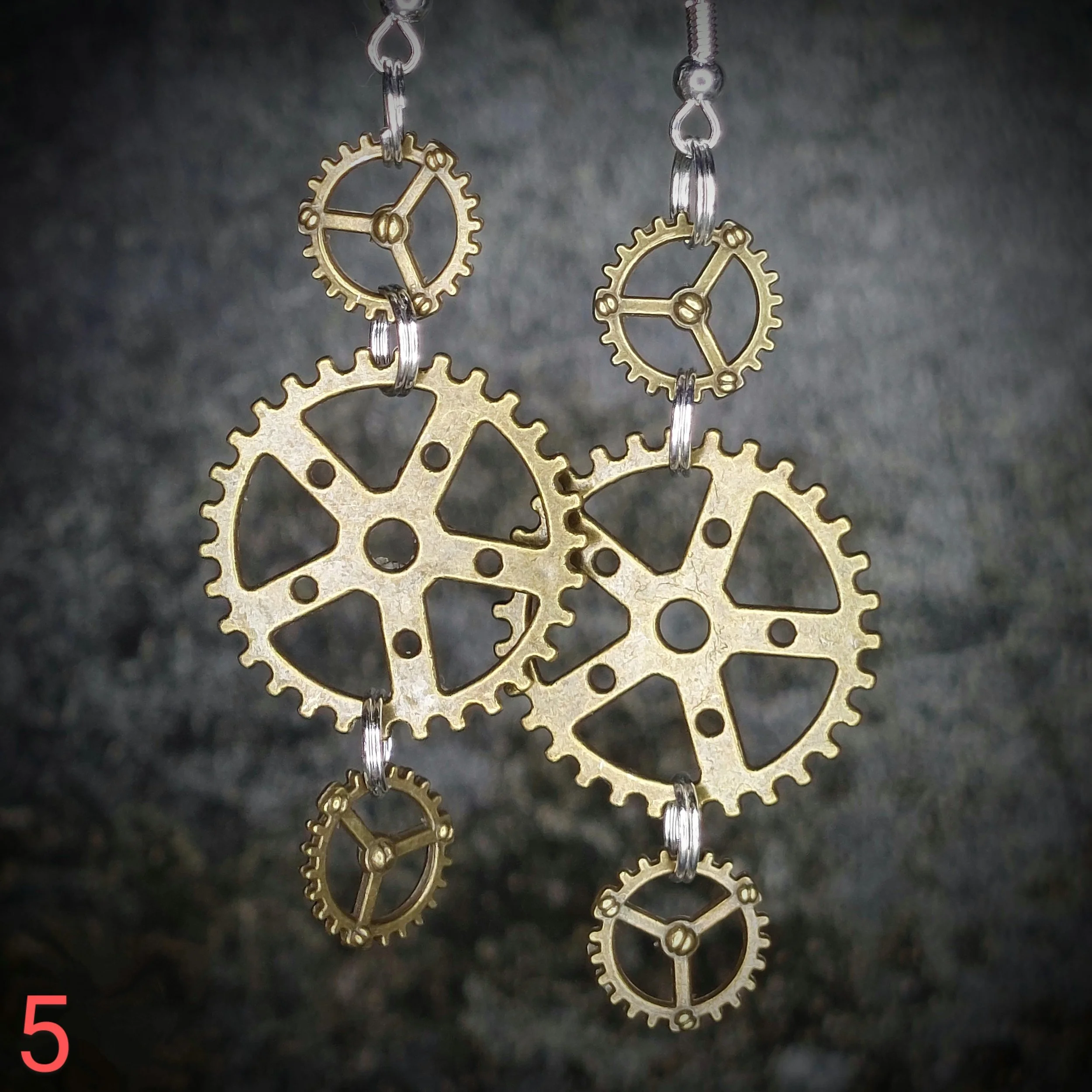 Steampunk earrings No. 05
