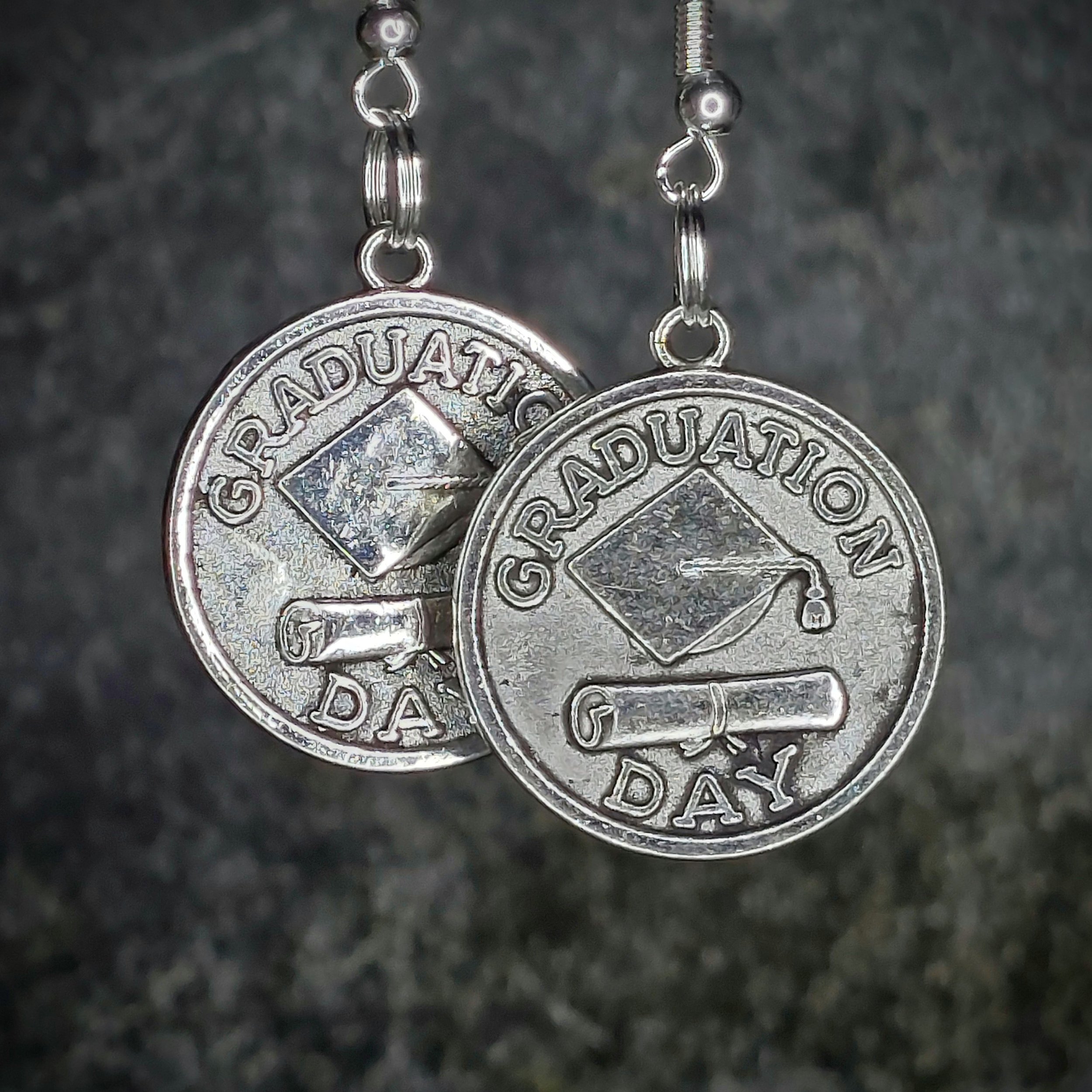 Graduation Day Tibetan Silver Earrings