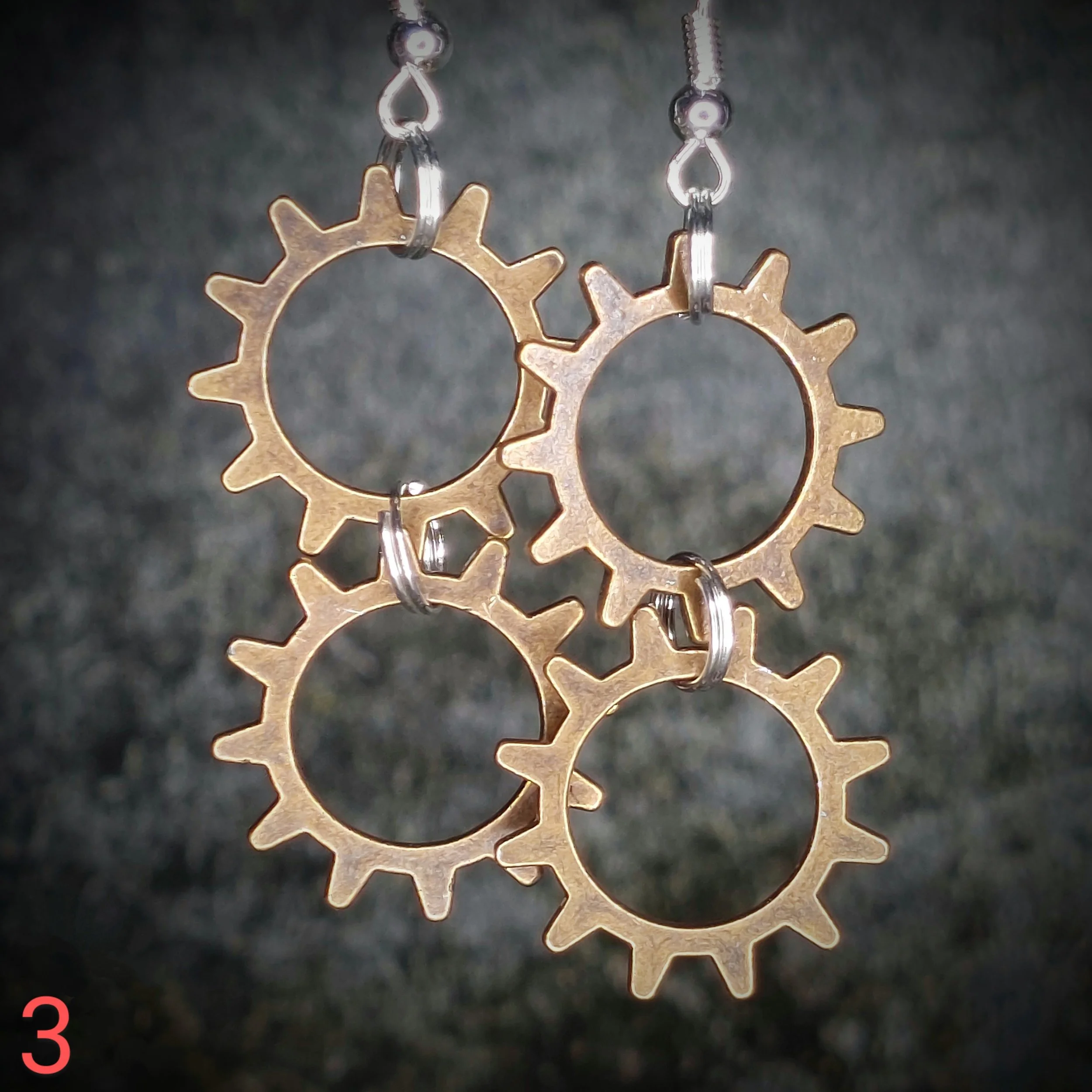 Steampunk earrings No. 03