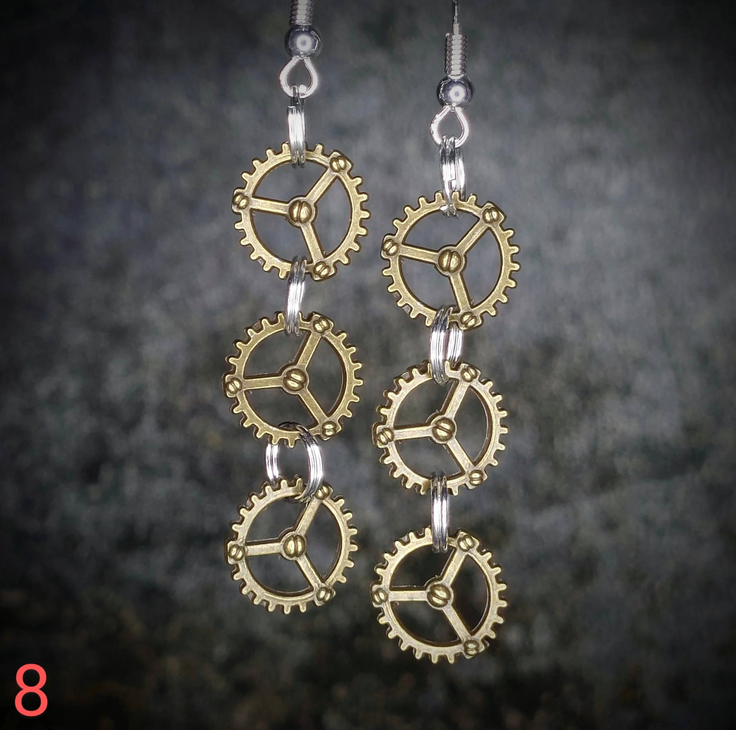 Steampunk Earrings No. 08