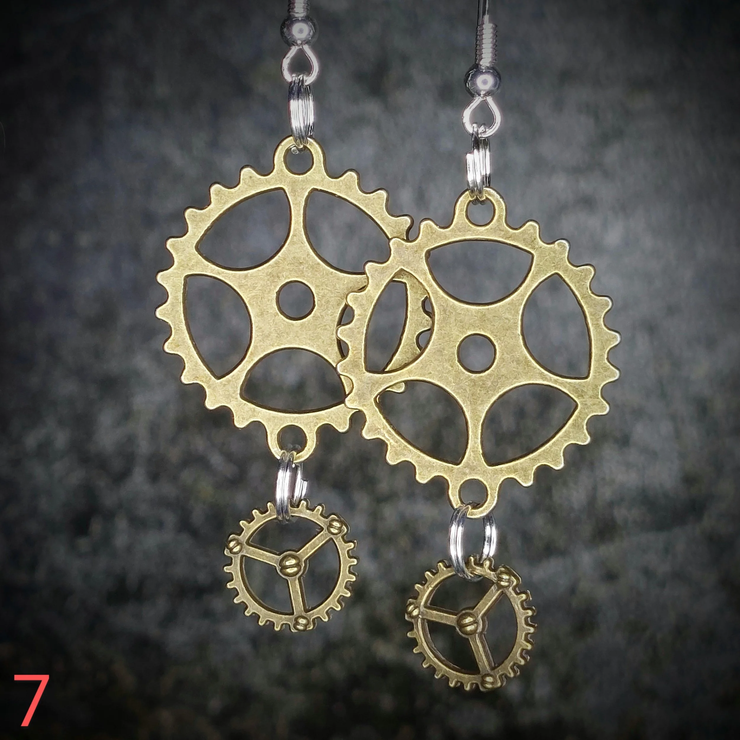 Steampunk Earrings No. 07