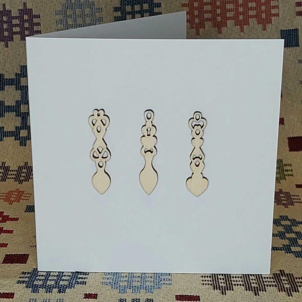 Welsh Card with Welsh Spoons
