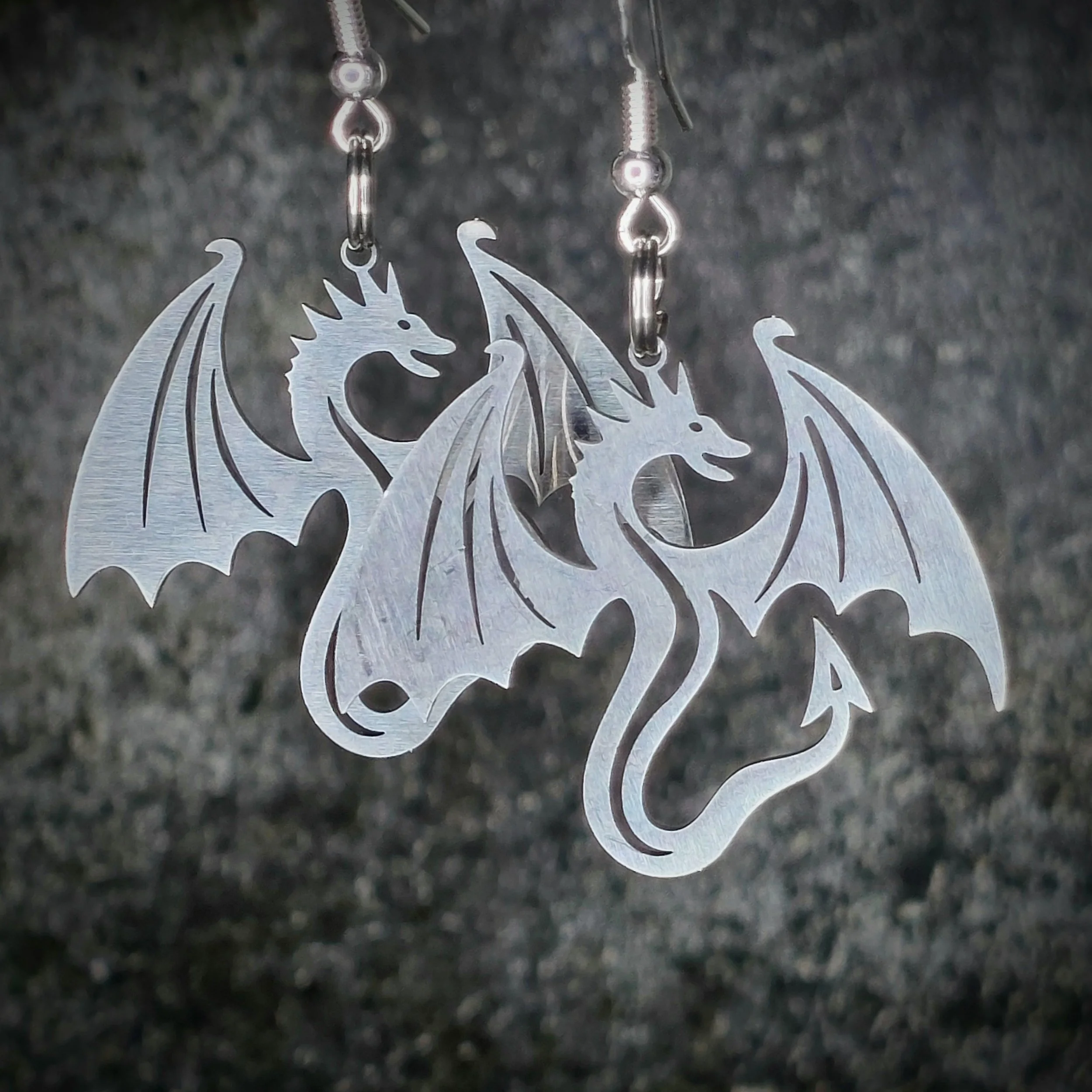 Dragon Stainless Steel Earrings 1