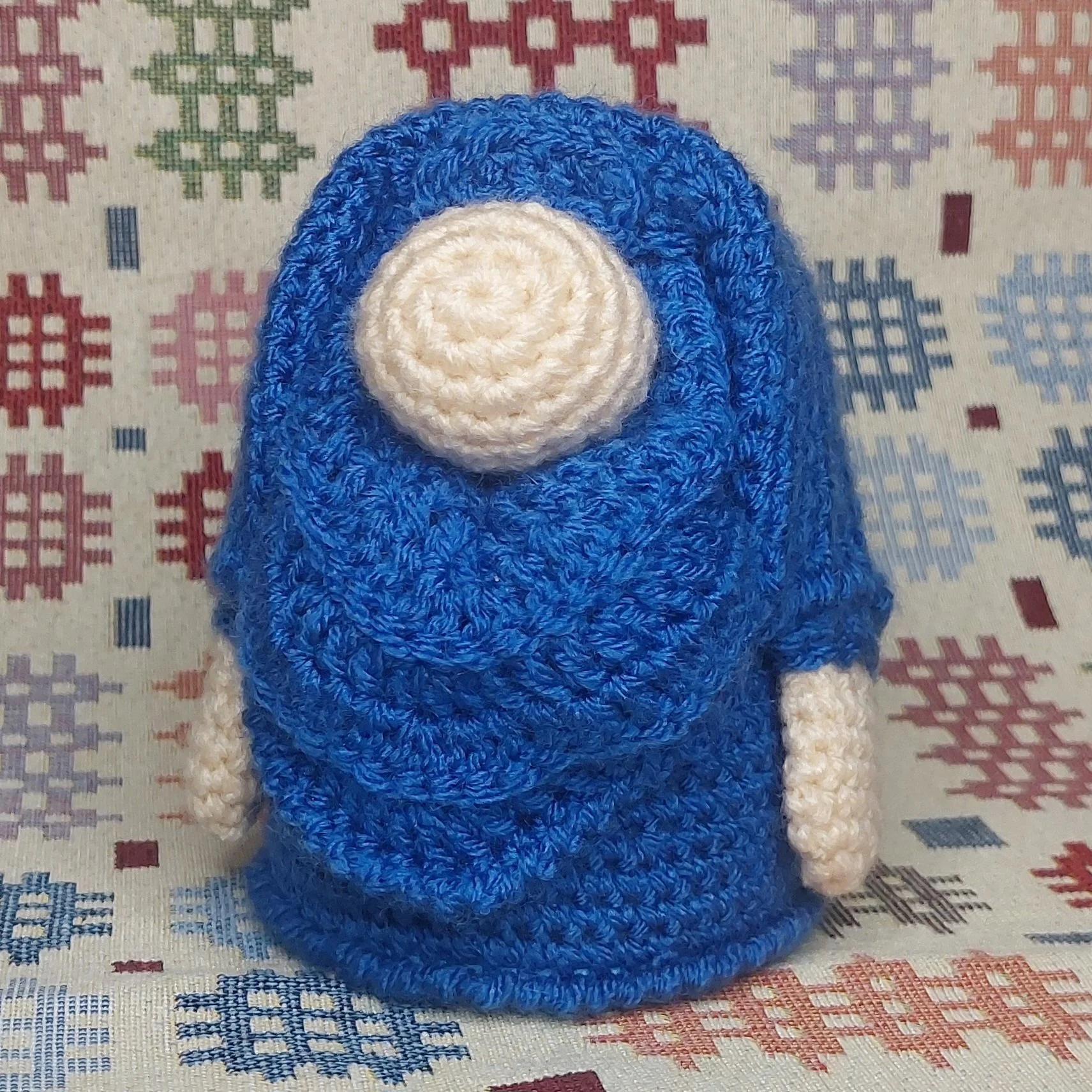 Hand-Crocheted Gorsedd Gnome -  girl in blue