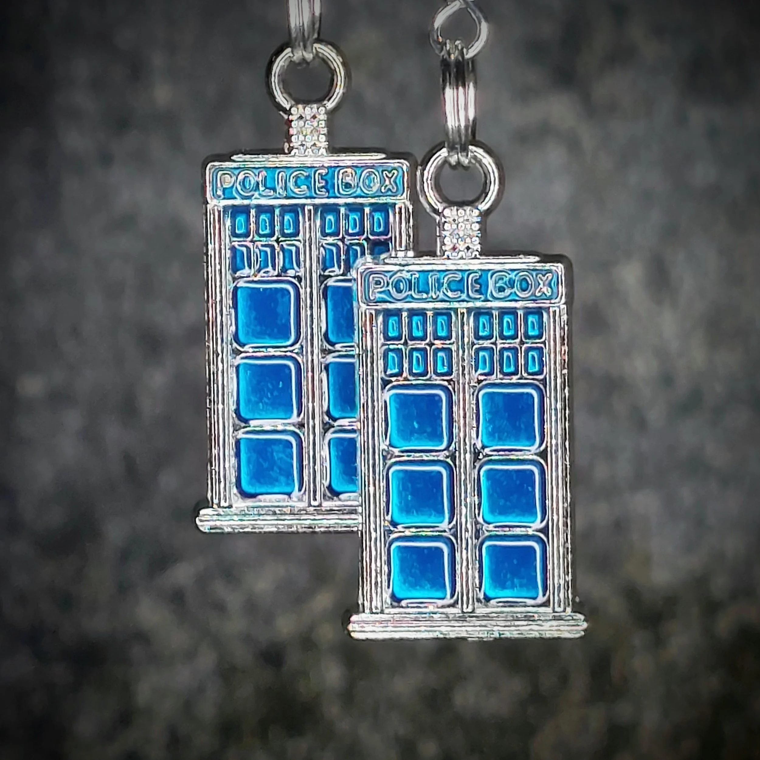 Tardis earrings