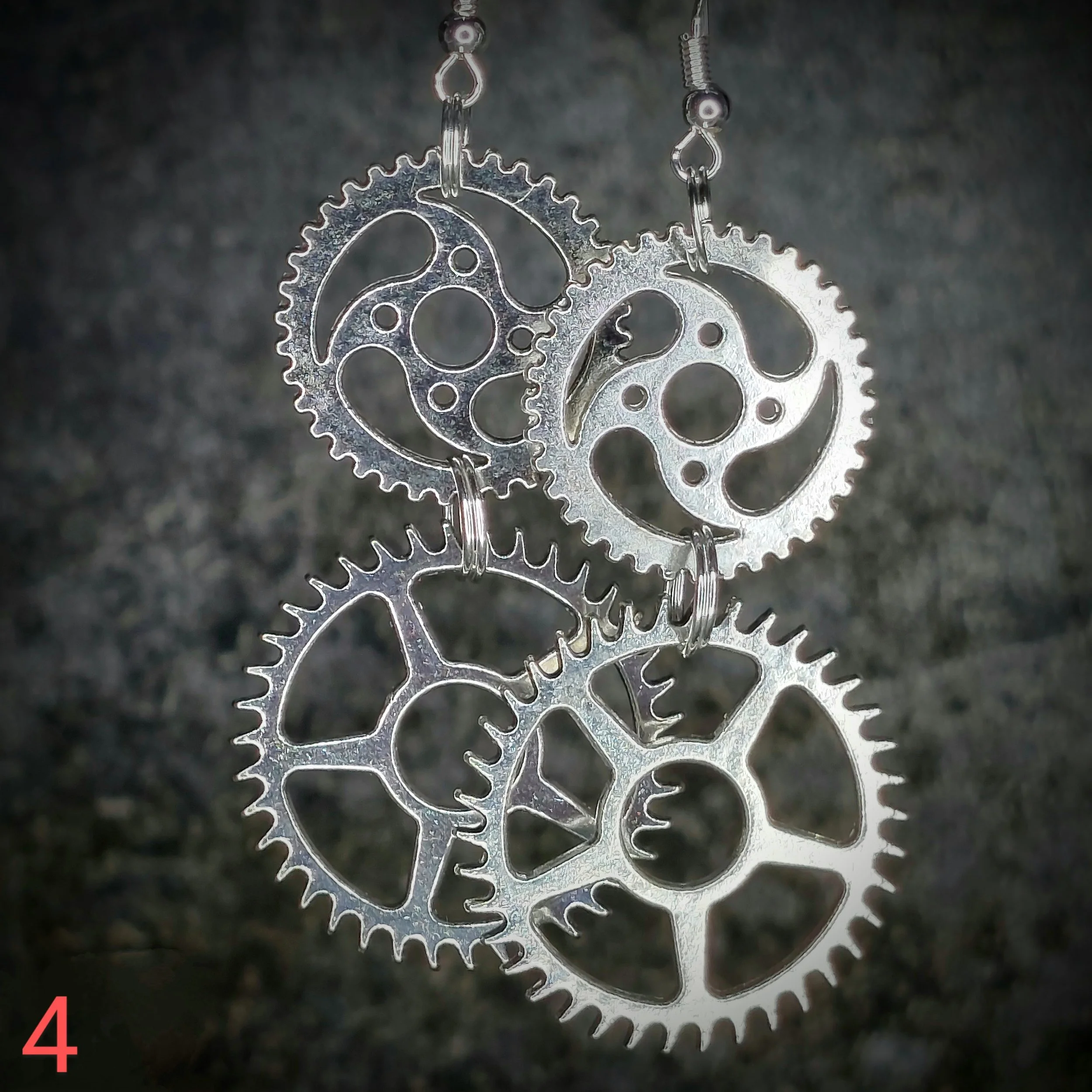 Steampunk earrings No. 04