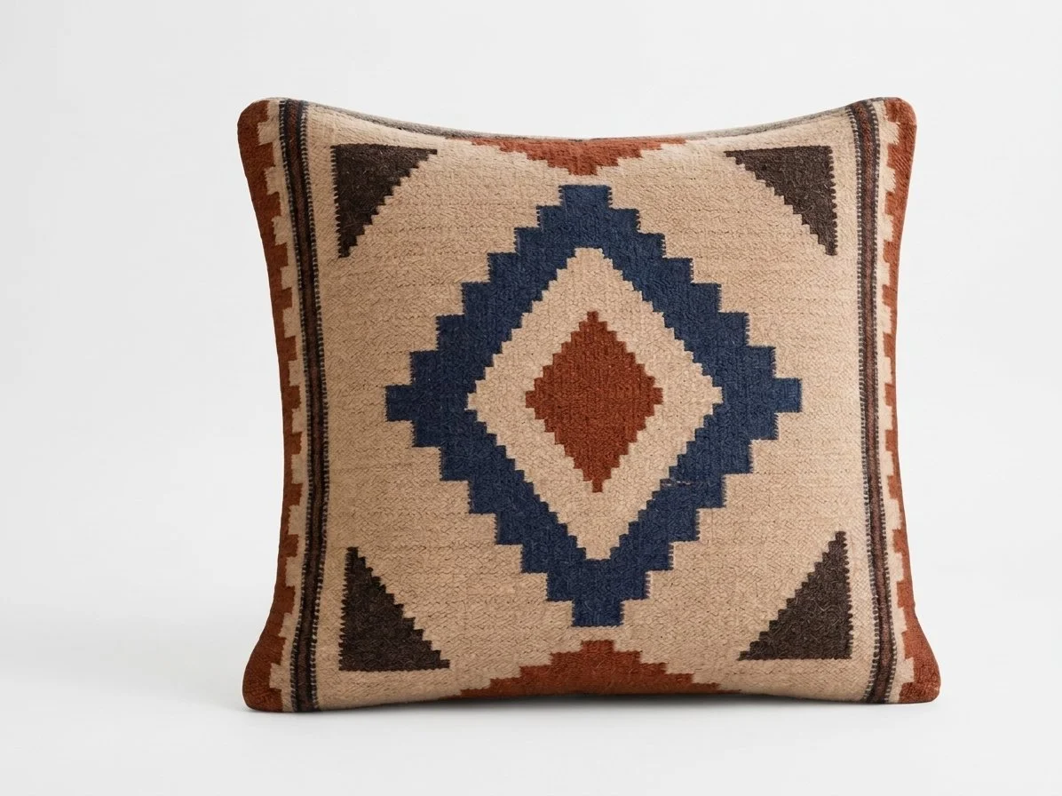 como hacer un cojín tejido