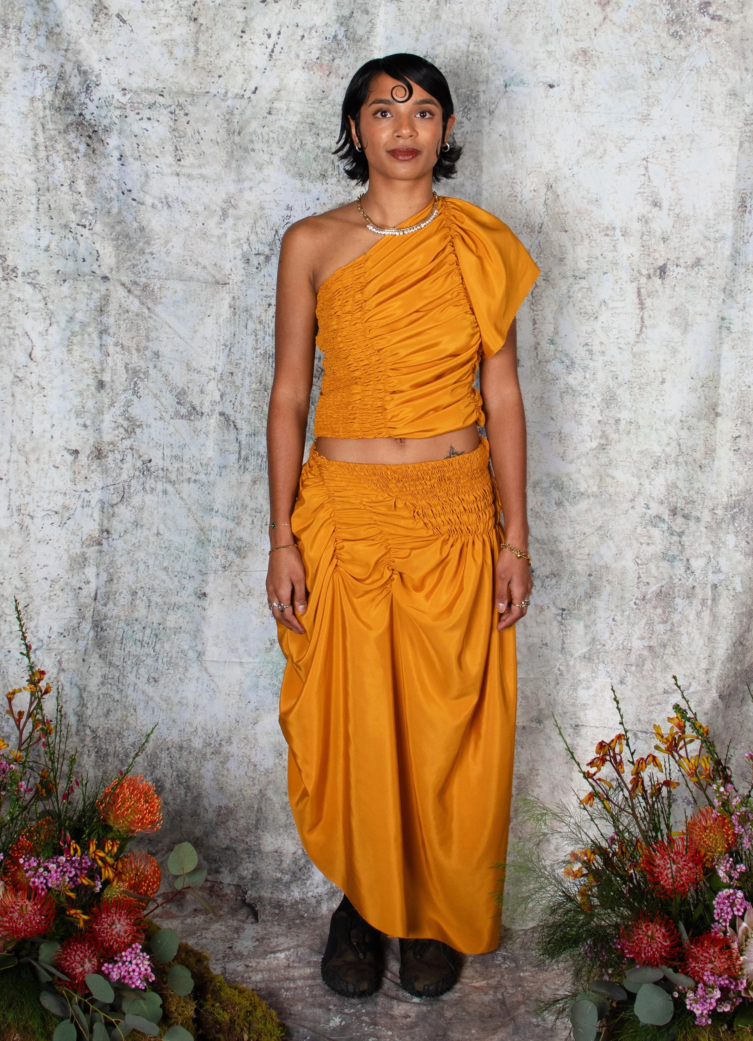 Quadrant Skirt - Gold