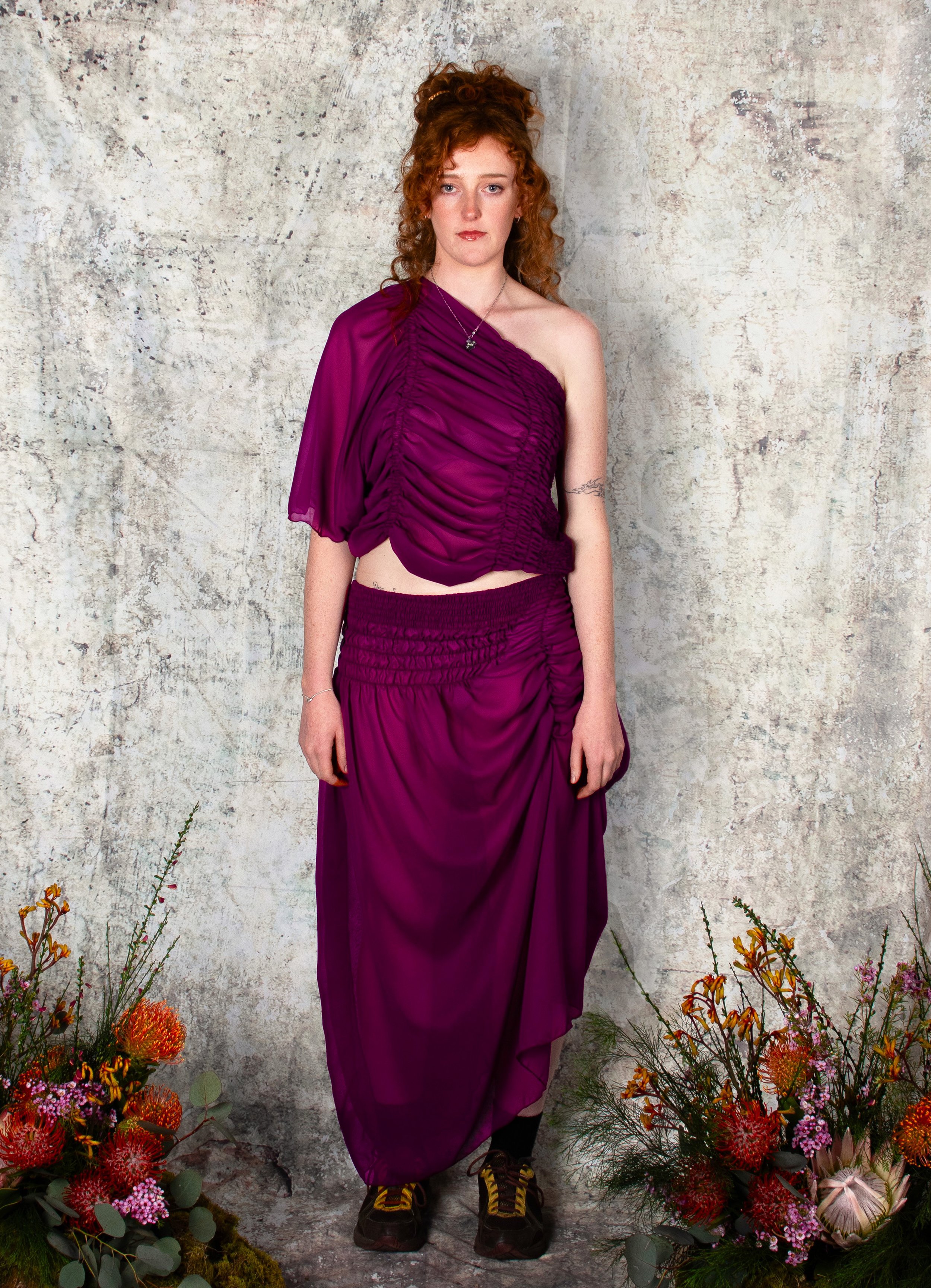 Quadrant Skirt - Magenta