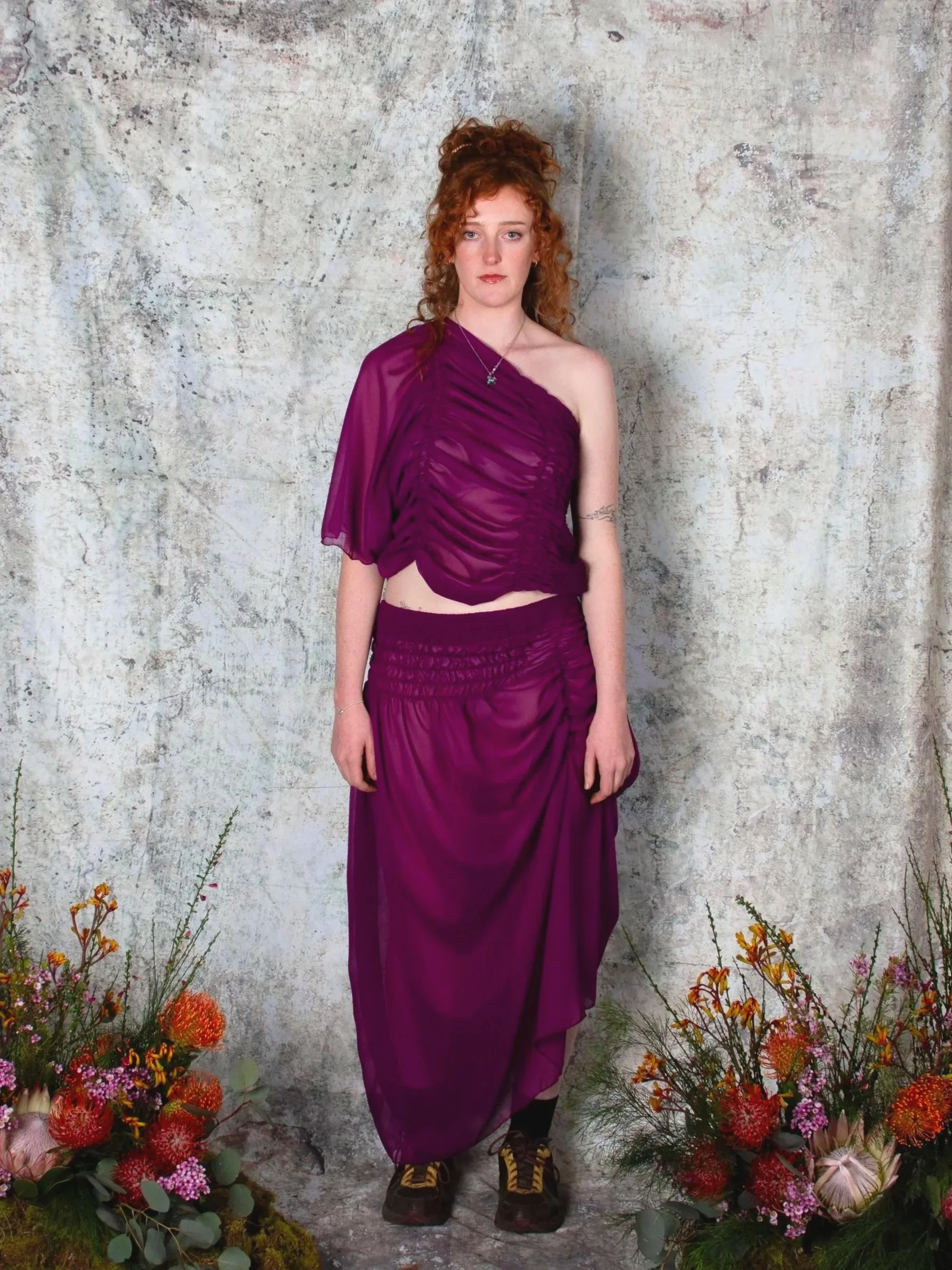 Quadrant Skirt - Magenta