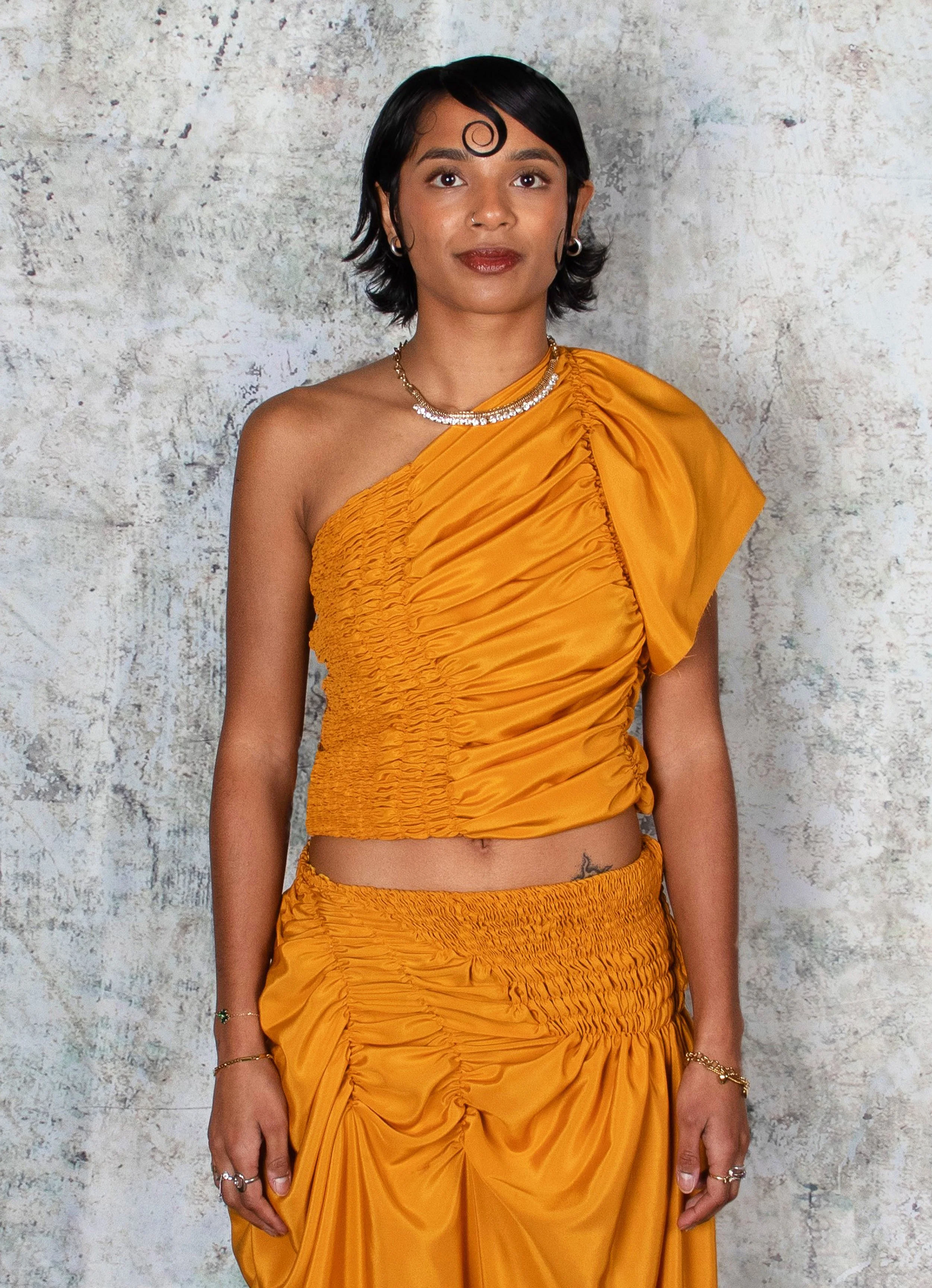 Trapezium Tank - Gold