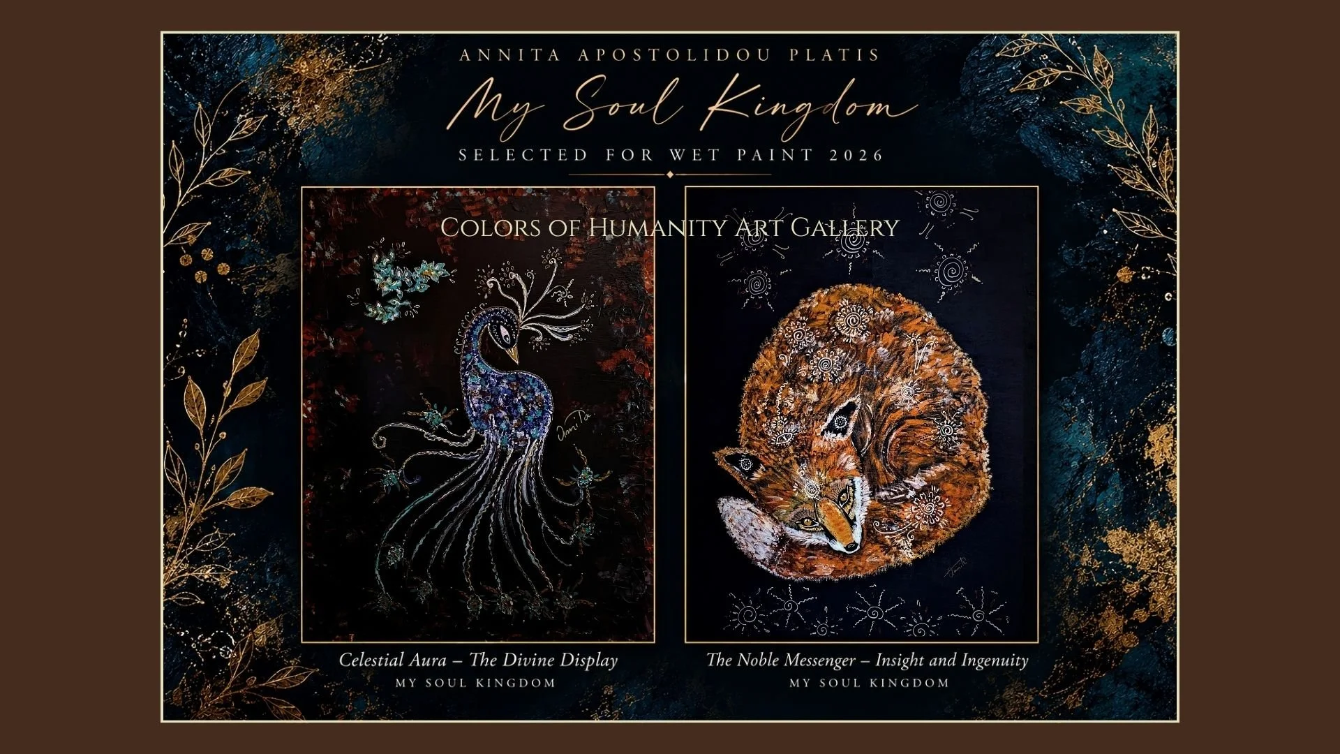 Annita Apostolidou Platis – My Soul Kingdom artworks selected for Wet Paint 2026 international juried exhibition