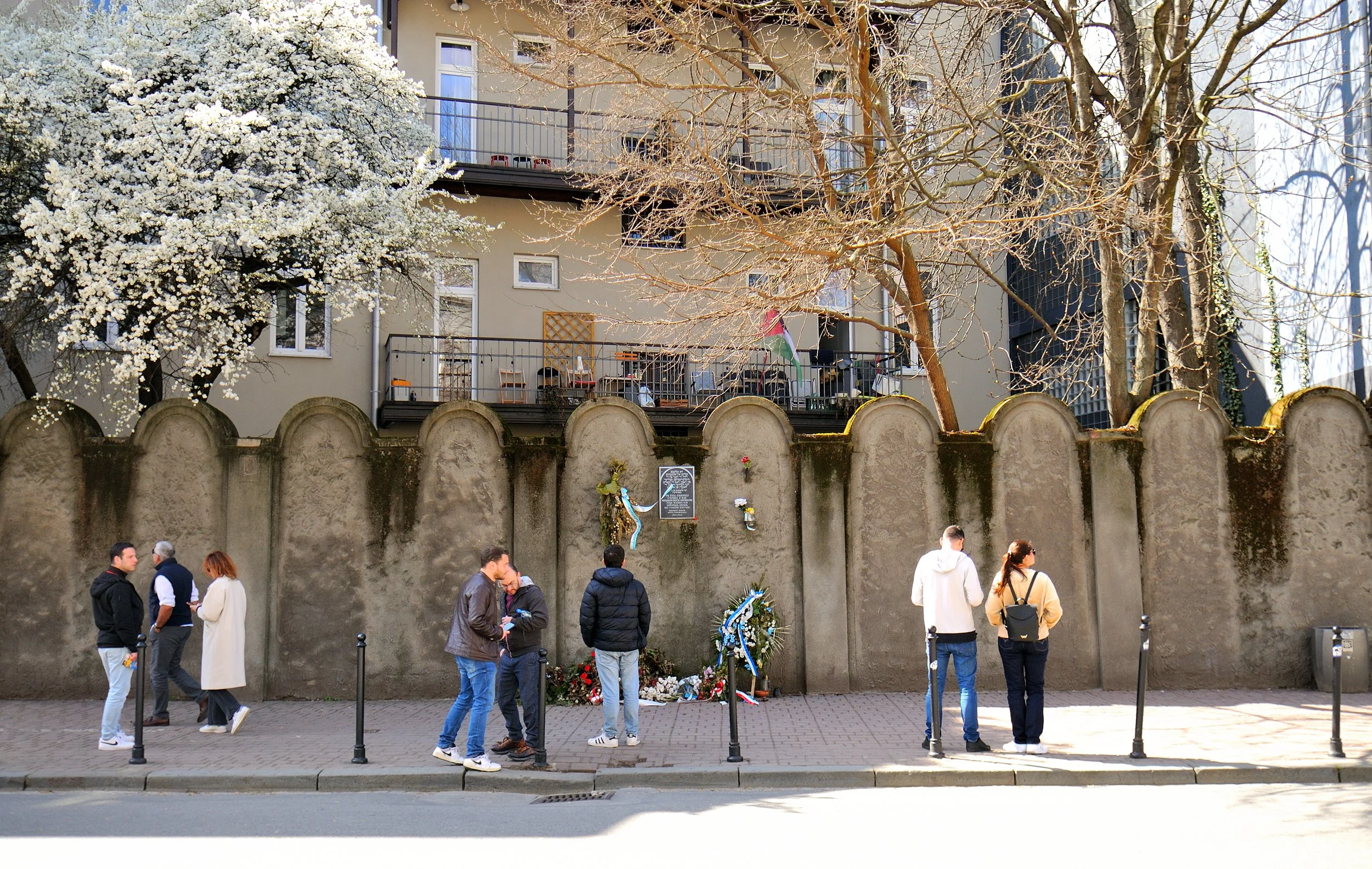 Una parte del muro che circondava il ghetto.