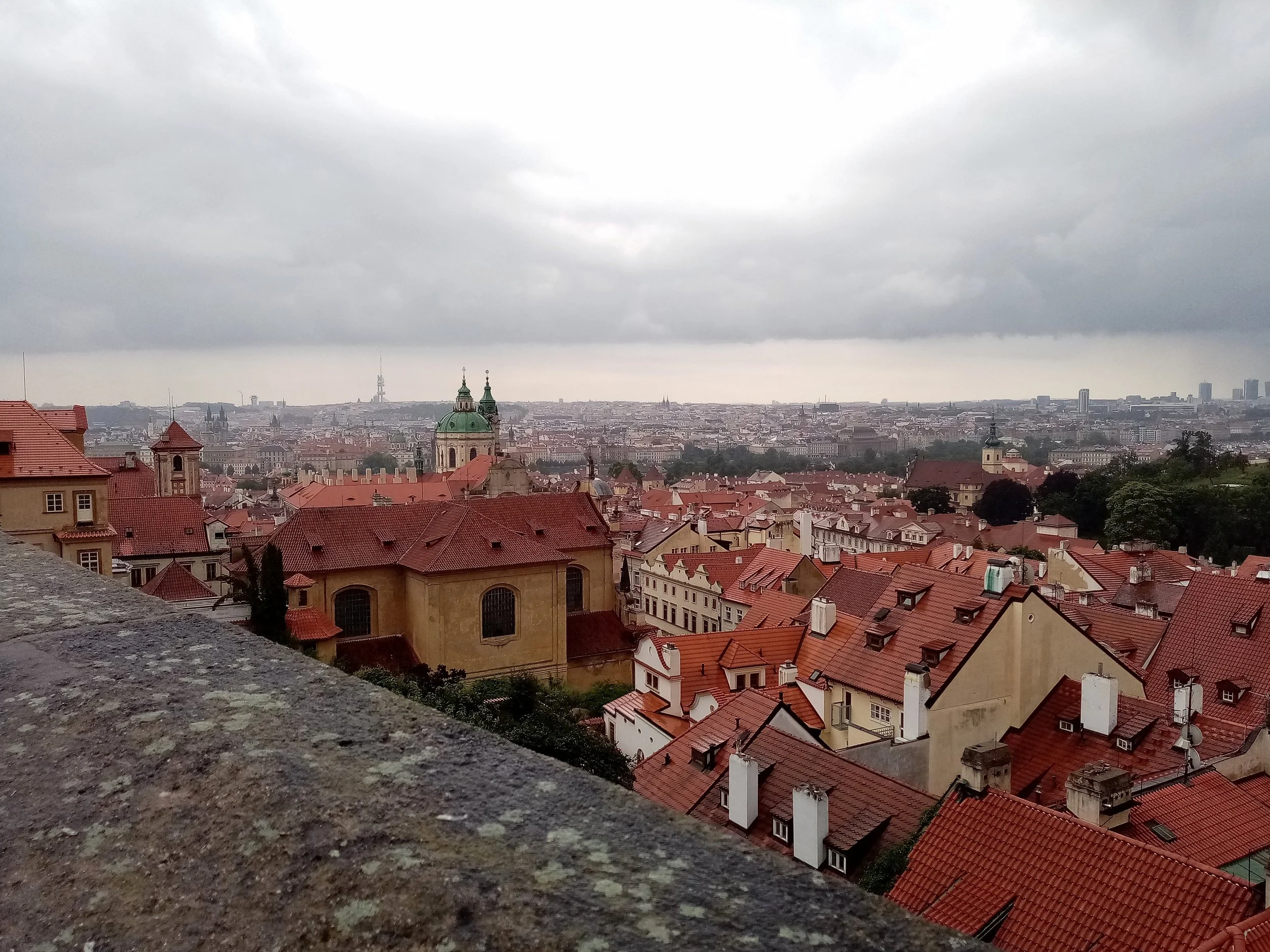 Praga - vista dall'altura del castello