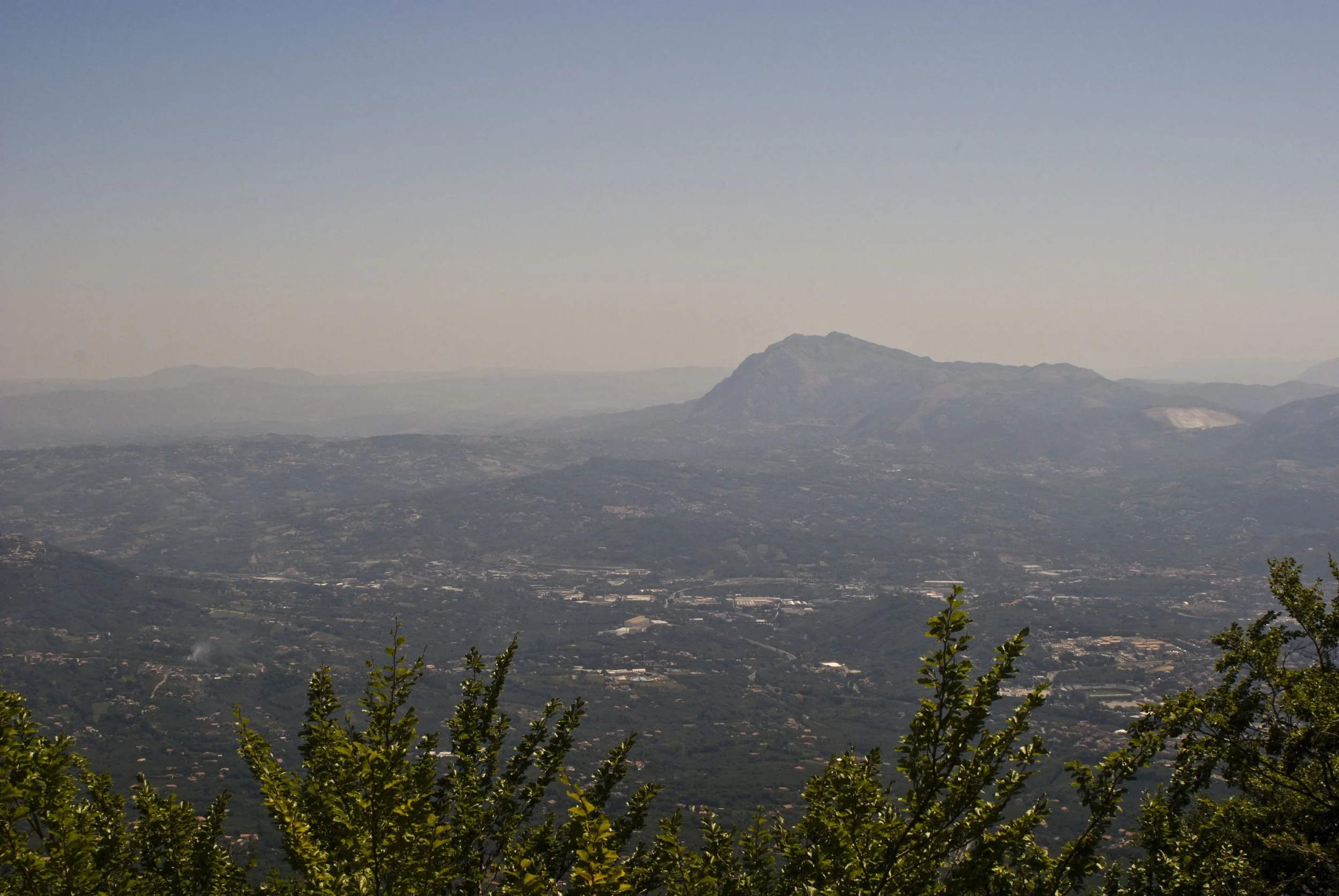 Avellino - vista dall'Abbazia di Montevergine