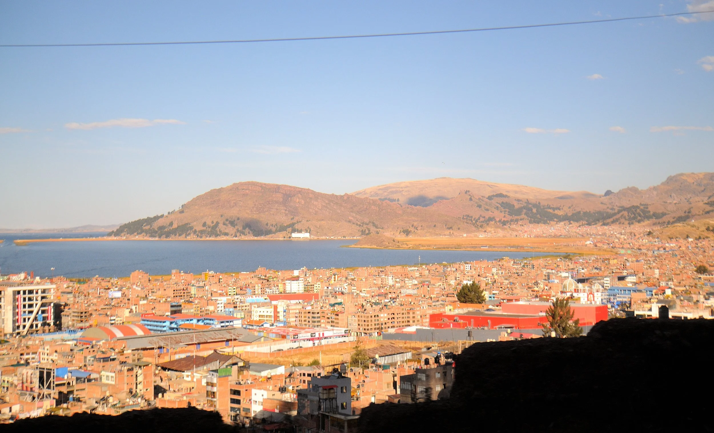 Puno che abbraccia il Lago Titicaca.