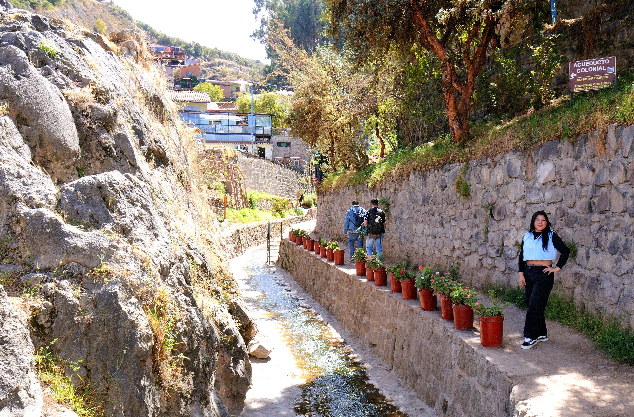 Cusco - tratto dell'acquedotto spagnolo