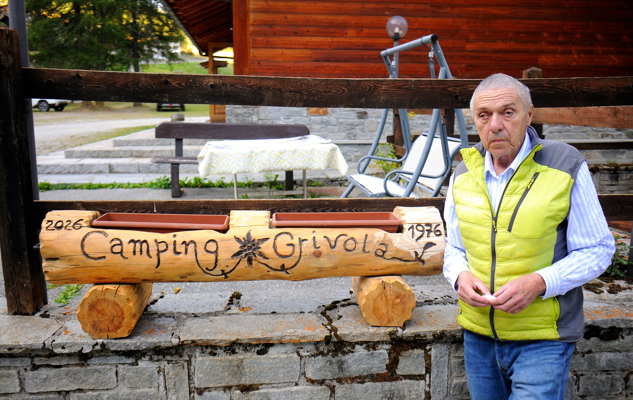 Pino Dupont, dal 1976 fondatore e gestore dell'Hotel-Camping Grivola. 
